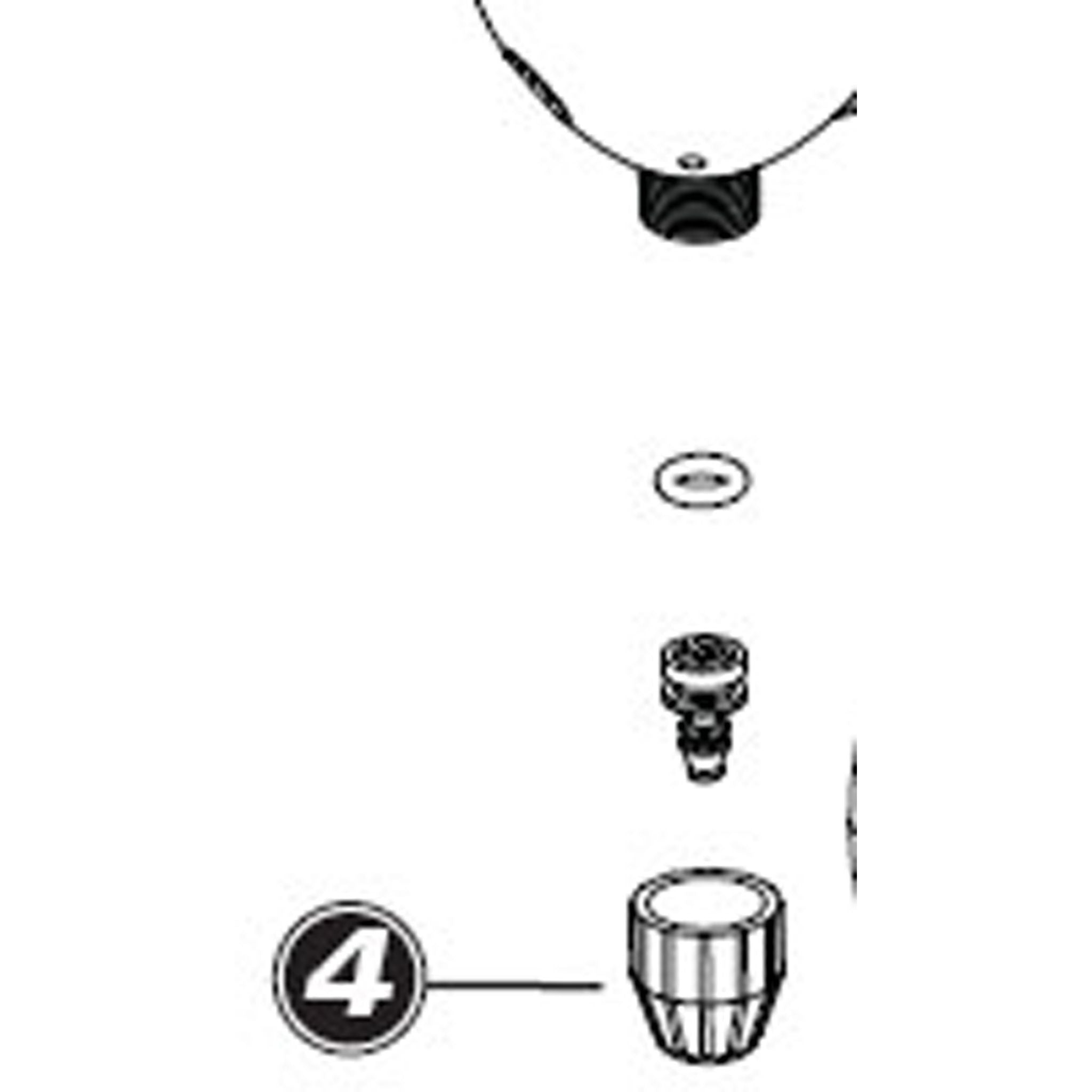 Park Tool 1072 - head / hose compression fitting PFP-4 Black / One size