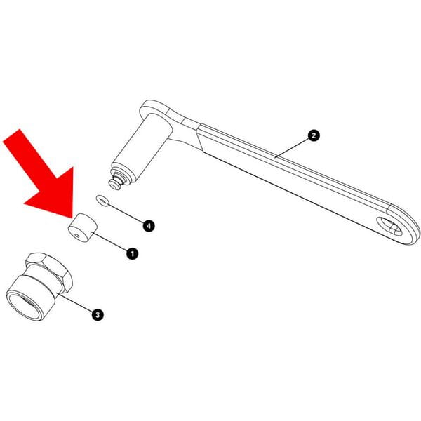 Park Tool 1202 - Replacement Small swivel foot for CCP-22/CWP-7 Black / One size