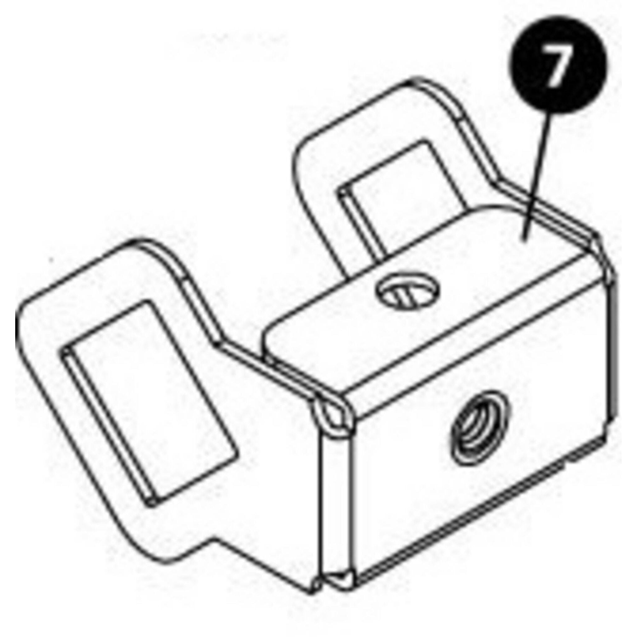 Park Tool 586 - Sliding Gauge Holder - DAG-1, 2 and 2.2 Silver / One size