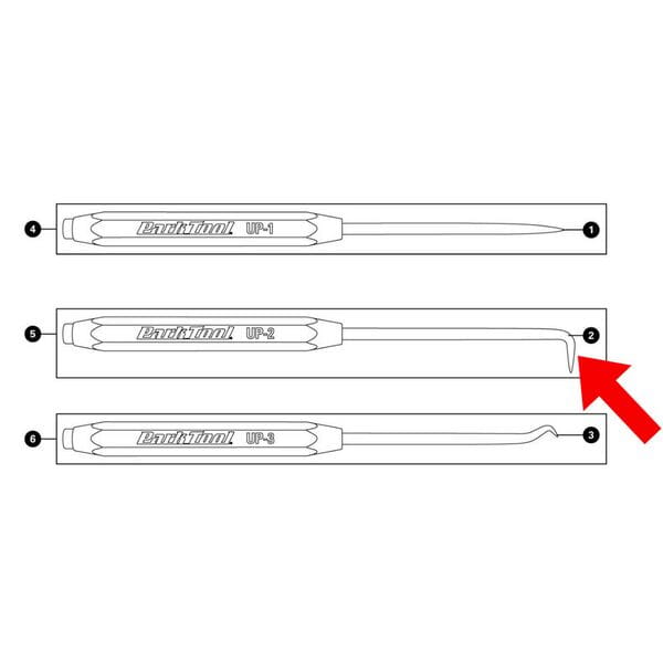 Park Tool 696 - Replacement 90 degree pick insert UP-2 Silver / One size