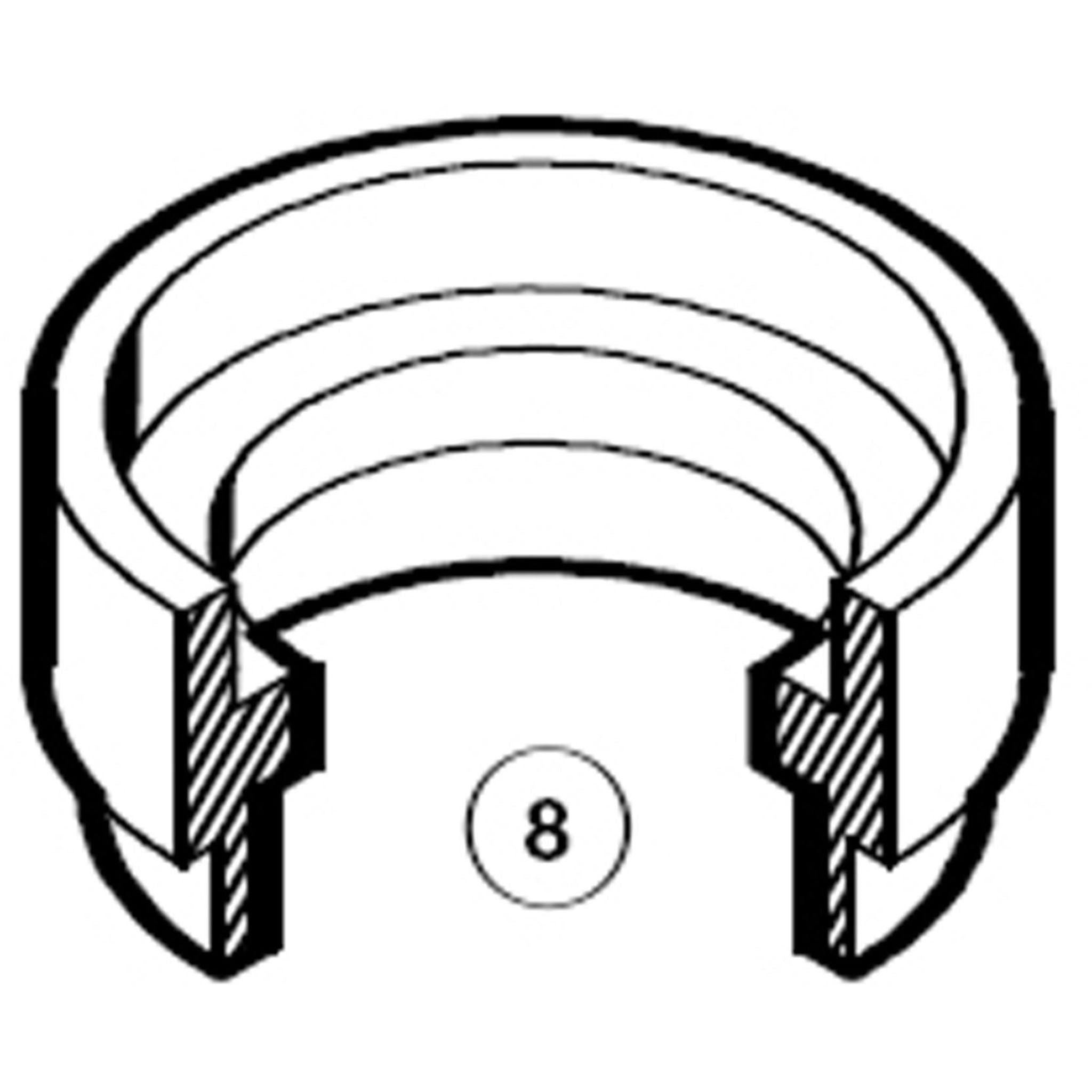 Park Tool 833 - 1" stepped cup #2 CRS-1 Black / 1 inch