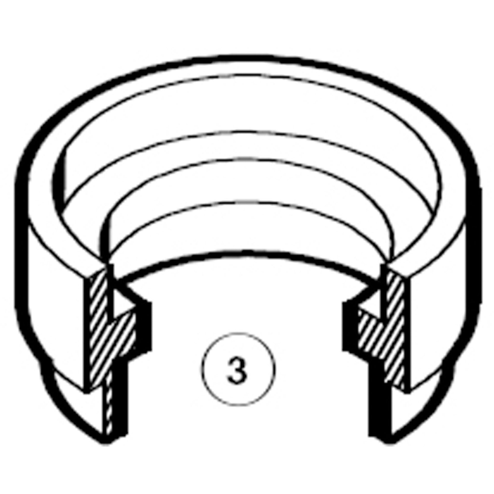 Park Tool 834 - 1" stepped cup #3 CRS-1 Black / 1 inch