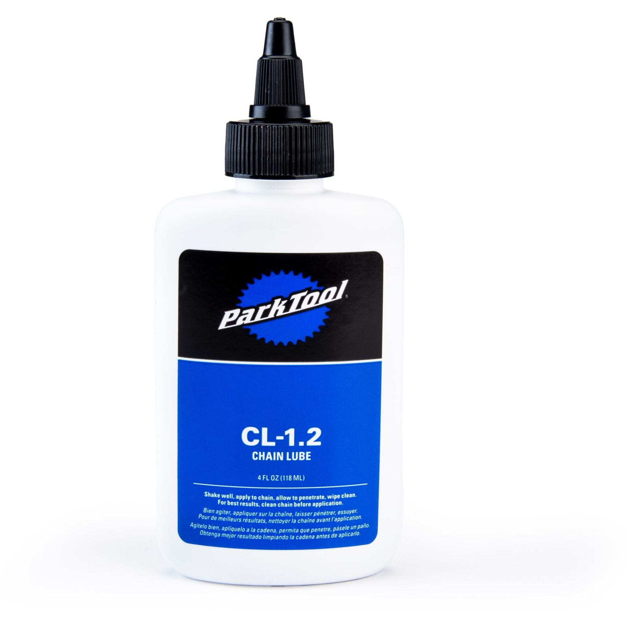 Park Tool CL-1.2 - PTFT-free Synthetic Blend Chain Lube, 4oz Clear / 4oz