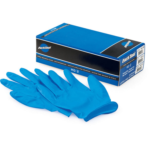 Park Tool Nitrile Mechanics Gloves Blue / Small