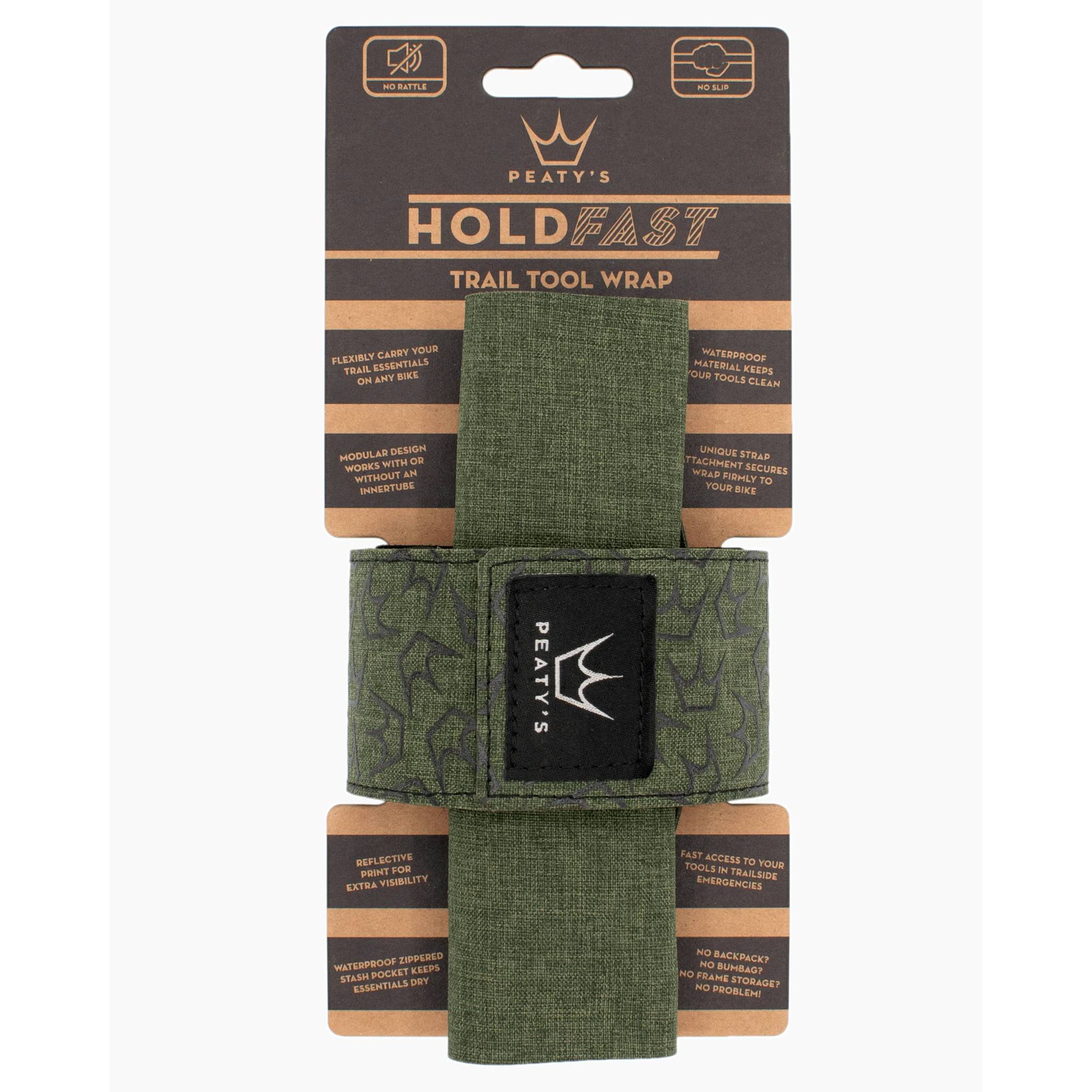Peaty's HoldFast Trail Tool Wrap Moss Green