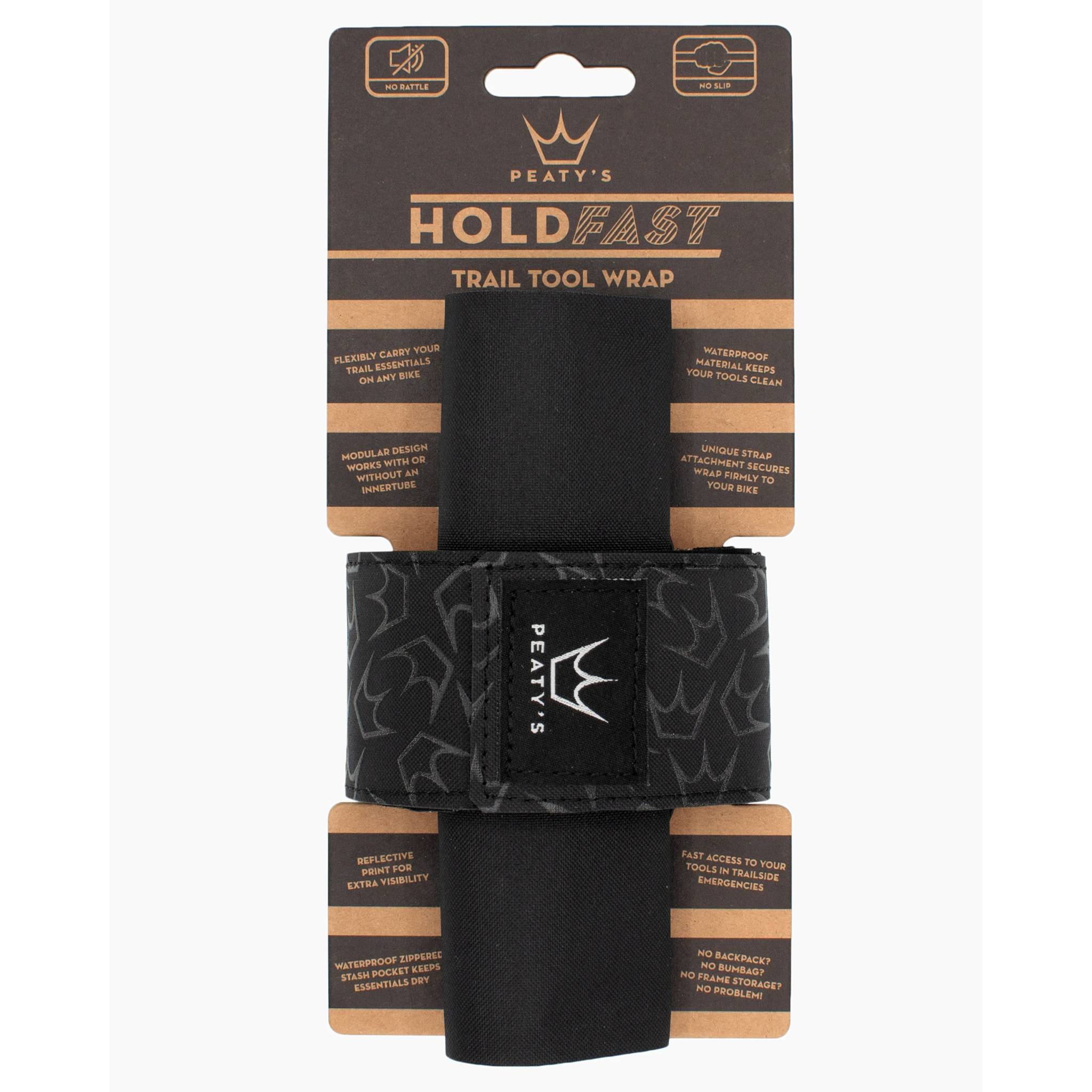 Peaty's HoldFast Trail Tool Wrap Nightrider Black