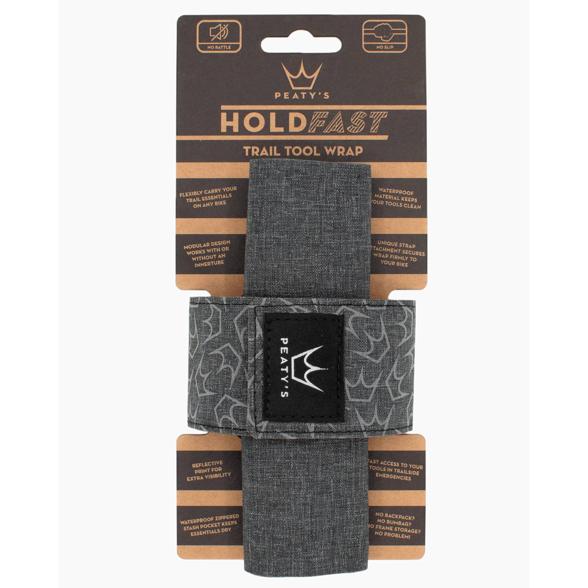 Peaty's HoldFast Trail Tool Wrap Slate Grey