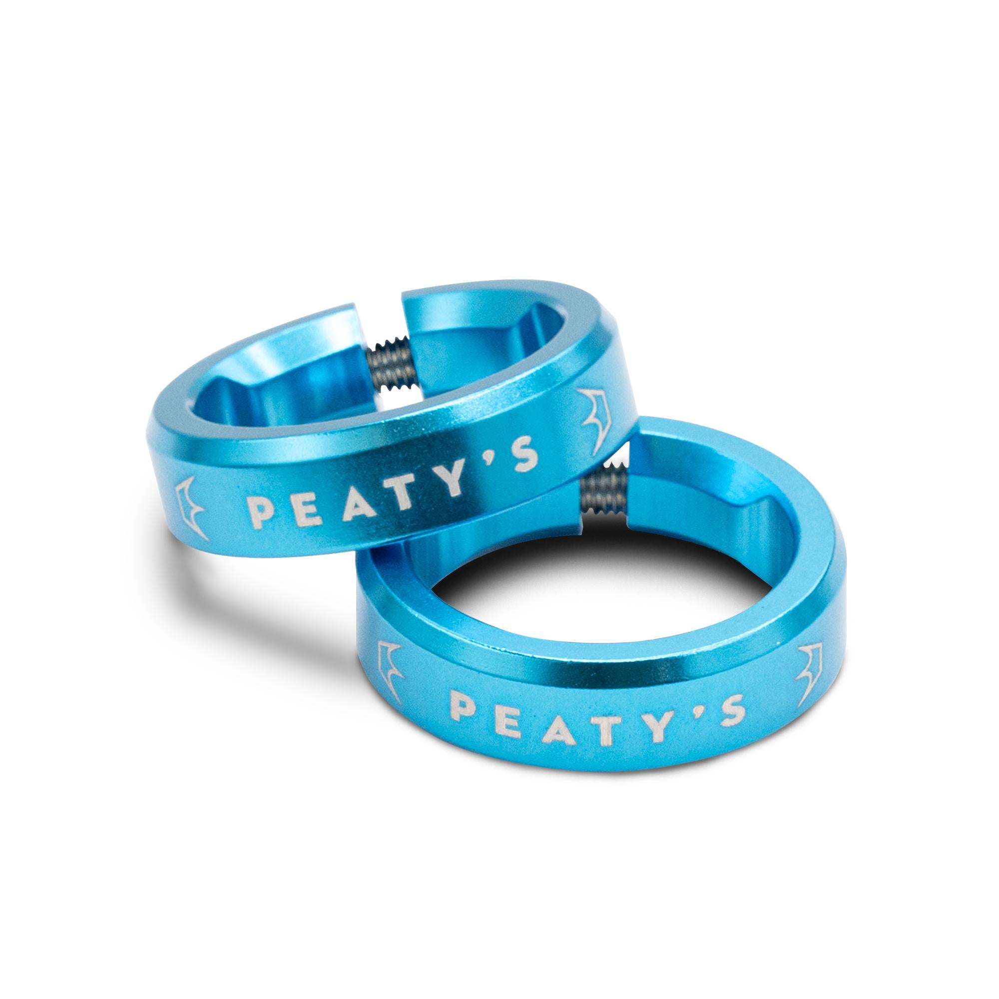 Peatys Monarch Grip Lock Rings Turquoise