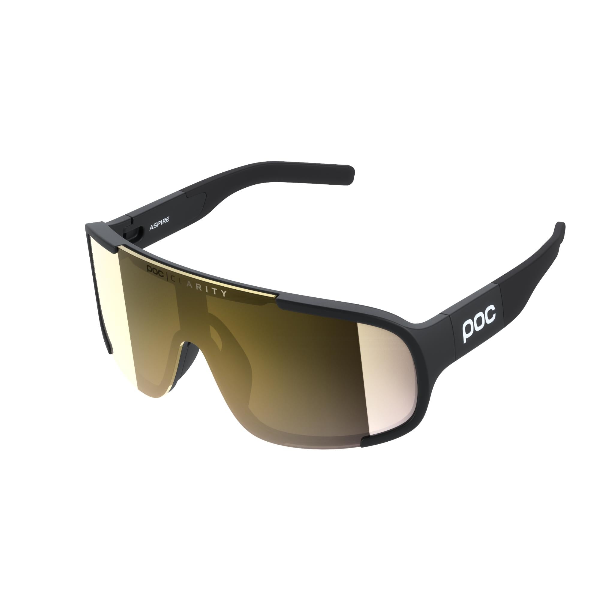 POC Aspire WF Glasses Uranium Black / Clarity Road/Partly Sunny Gold