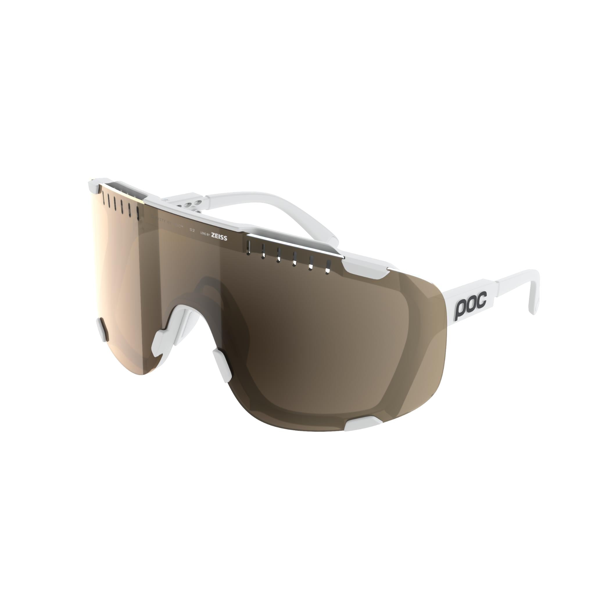 POC Devour Glasses Hydrogen White / Clarity Trail /Partly Sunny Silver