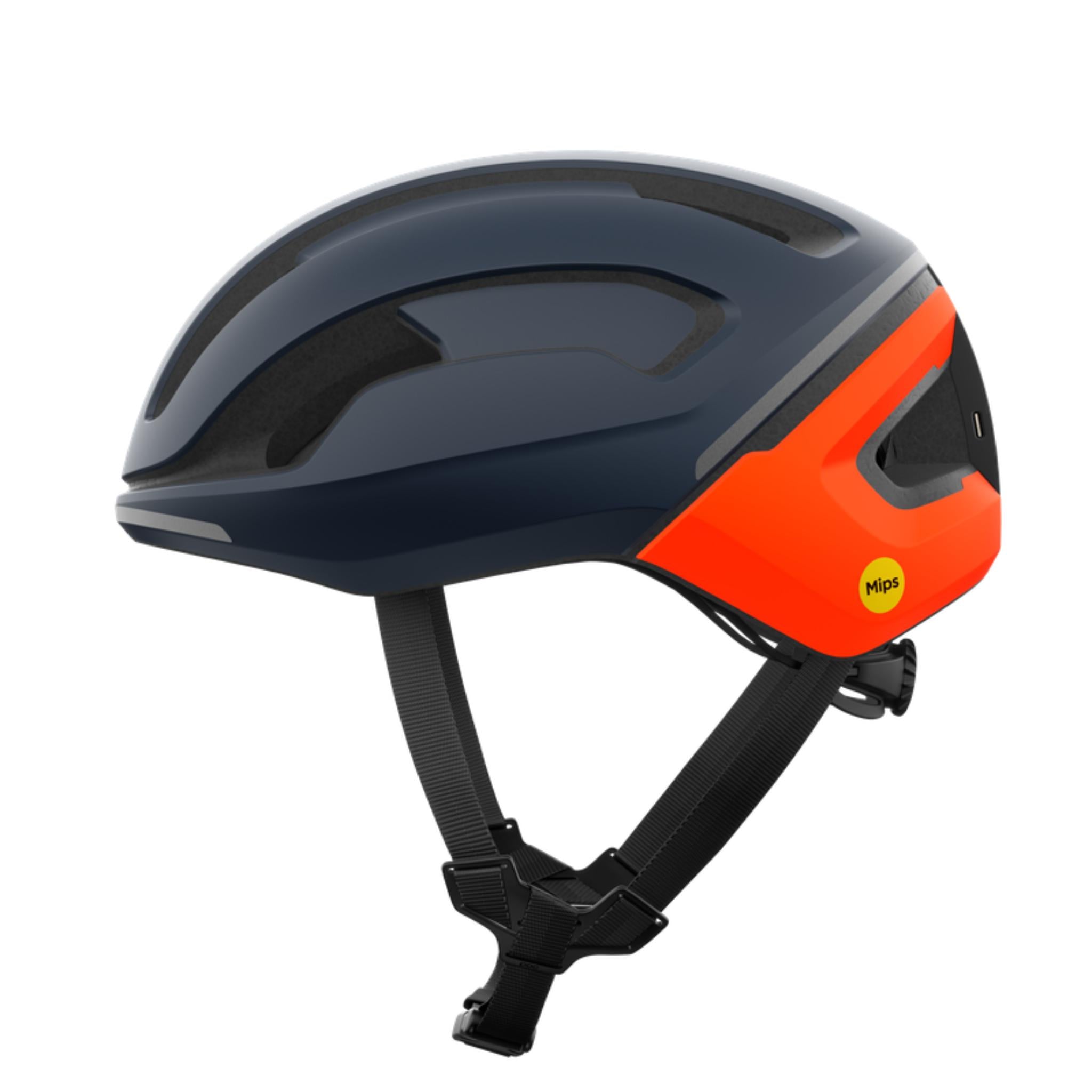 POC Omne Beacon MIPS Helmet Apatite Navy Matt/Fluorescent Orange Matt / S/50-56cm
