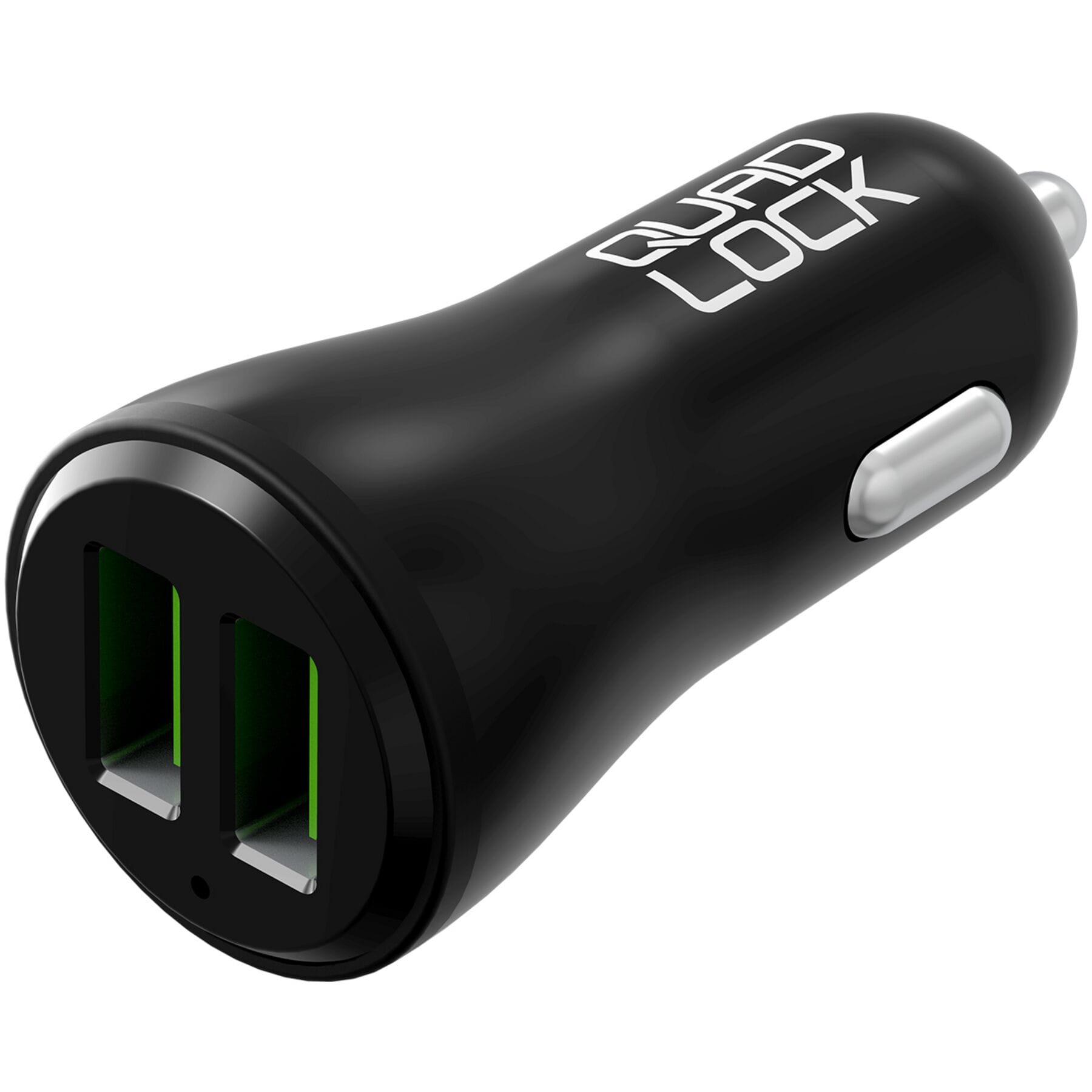 Quad Lock Dual USB 12V Car Charger Black / One Size