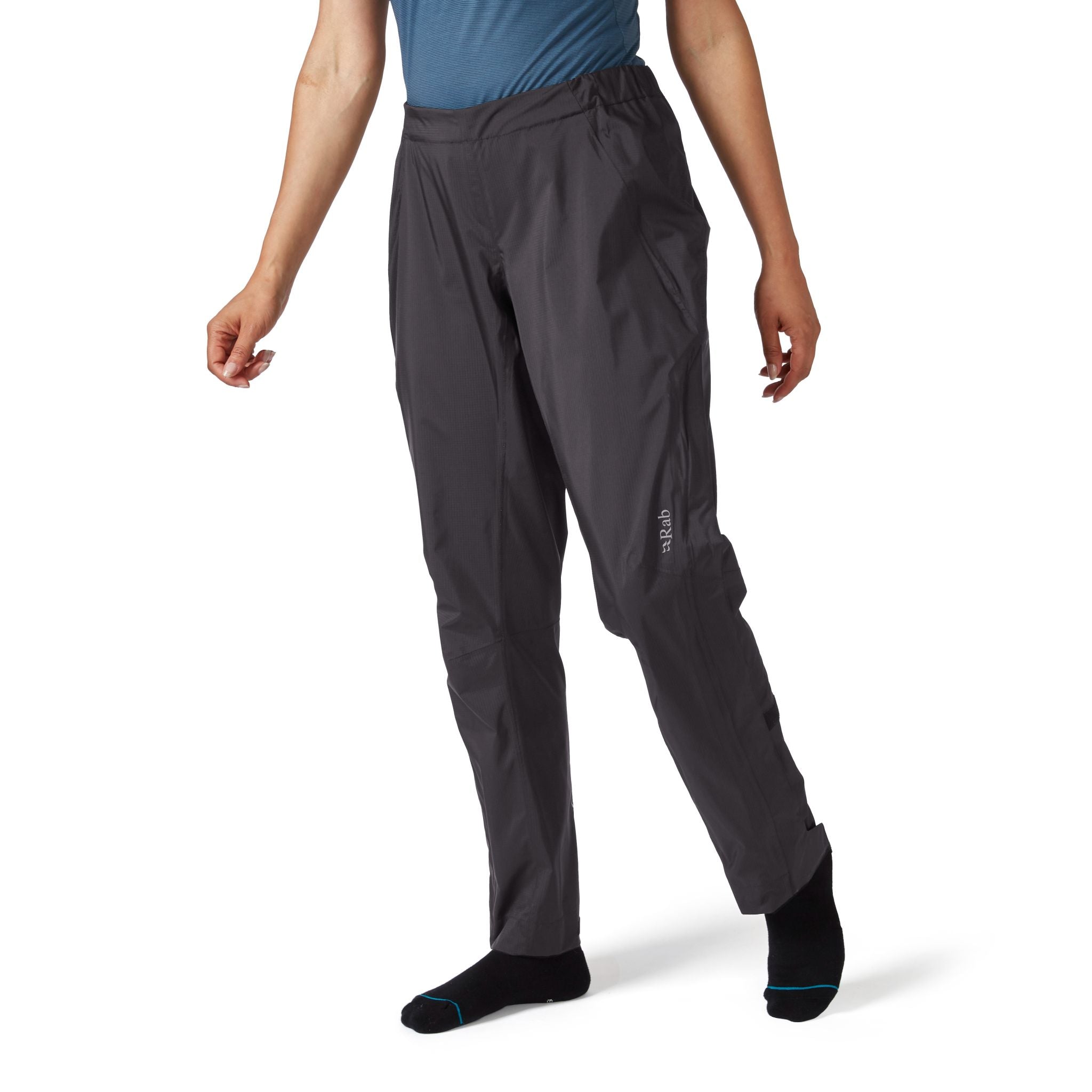 Rab Cinder Downpour Light Pants Womens Anthracite / Size 08