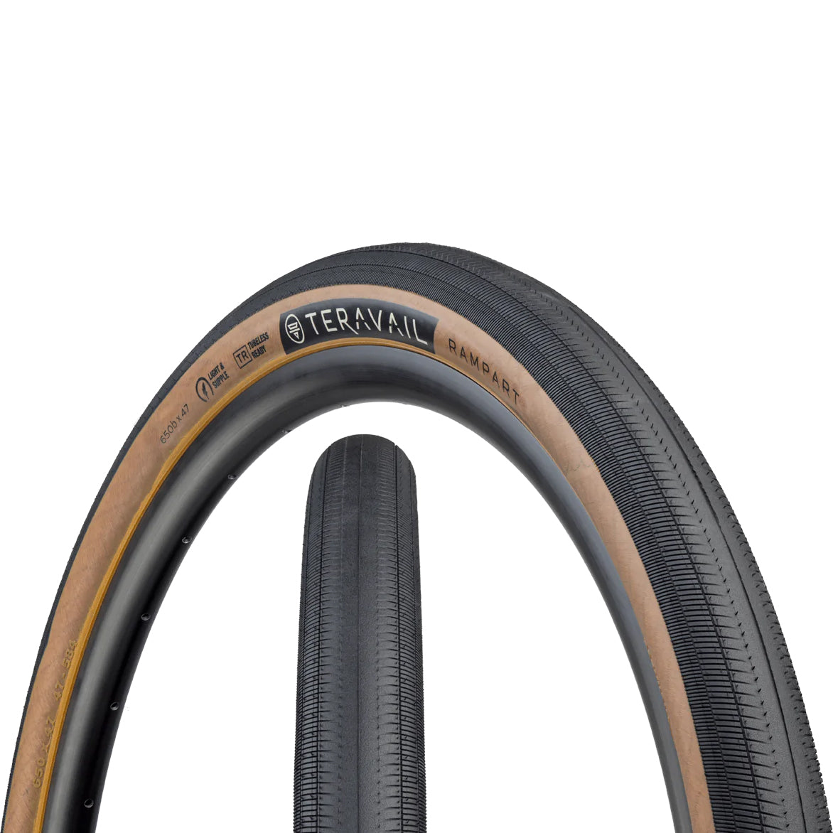 Rampart Gravel Tyre Black/Tan / 700 x 32 / Light & Supple