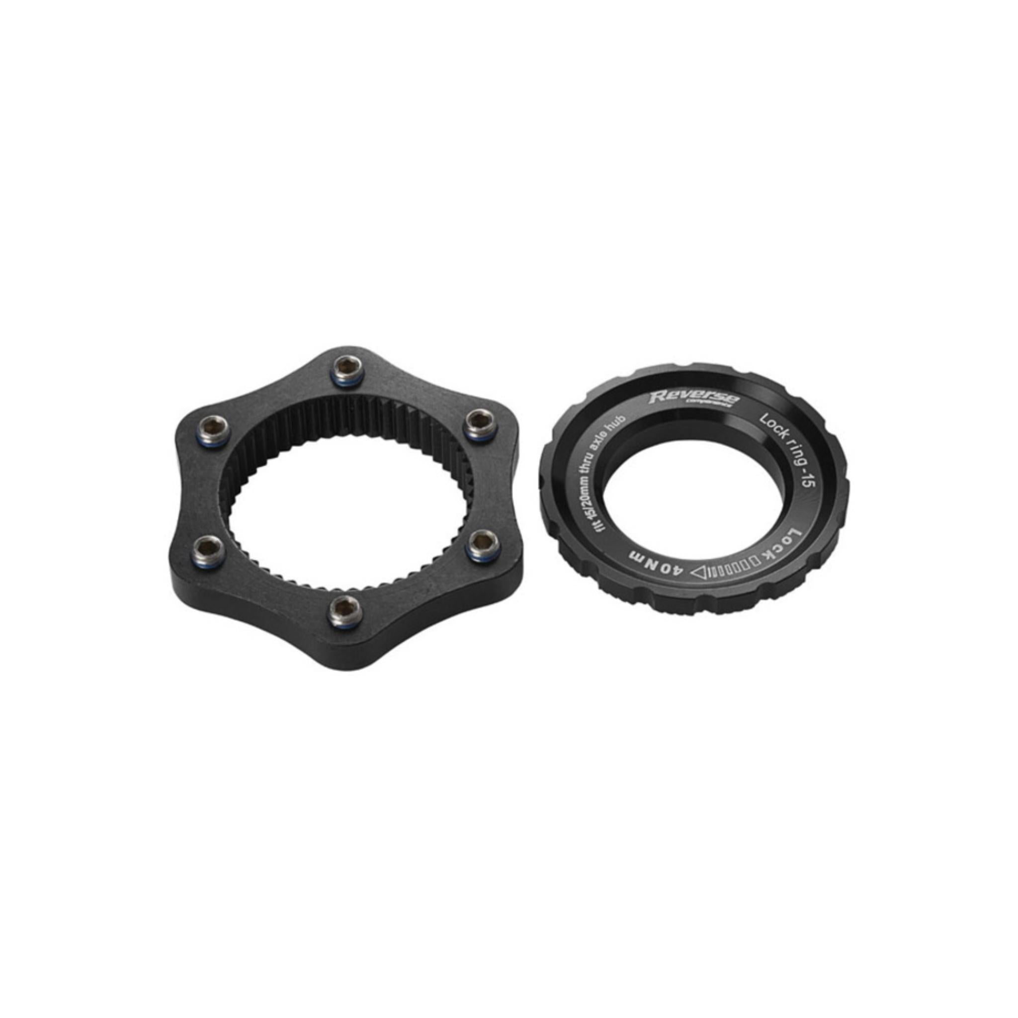 Reverse Centerlock Disc Adapter Black
