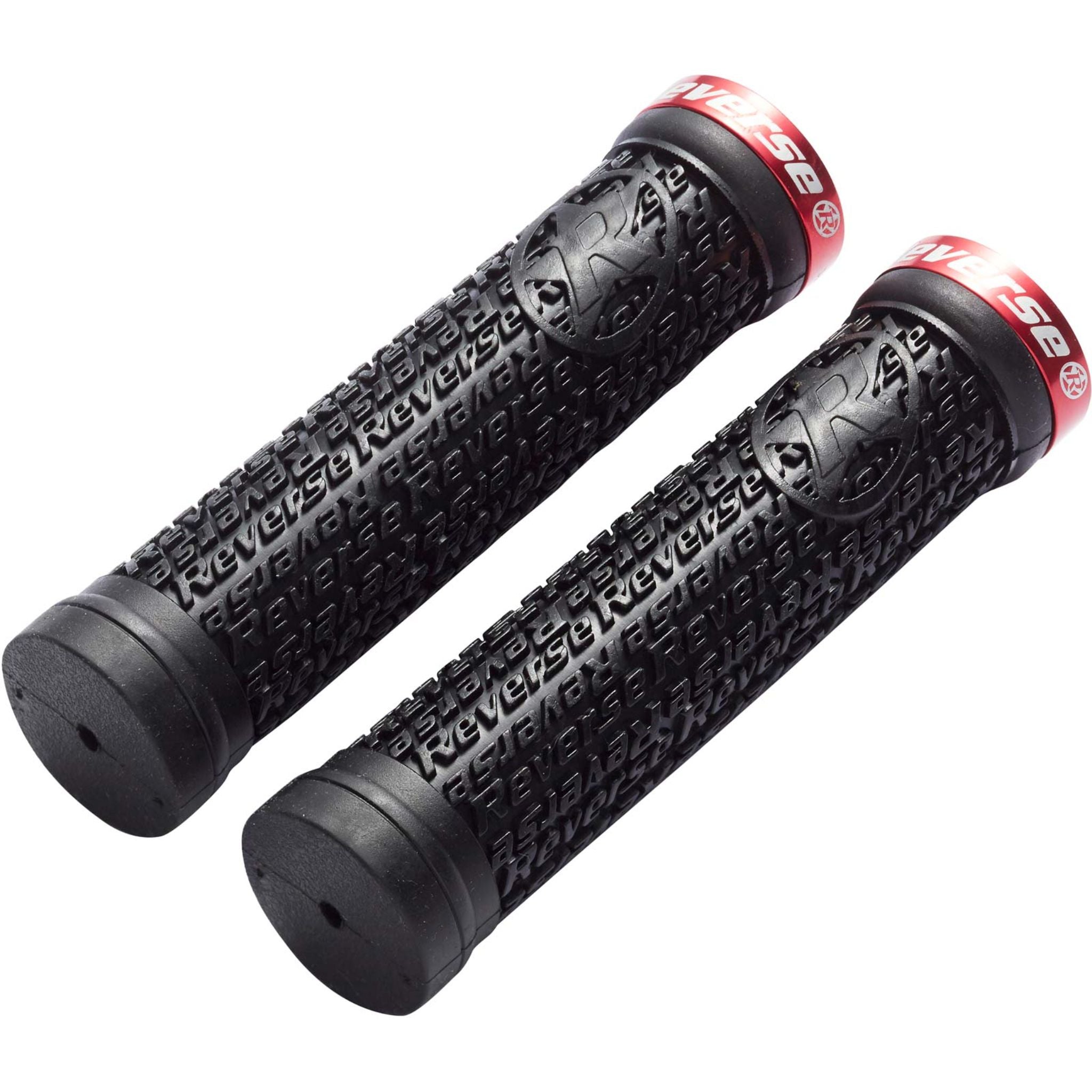 Reverse Components Stamp Lock On Grips Black/Red