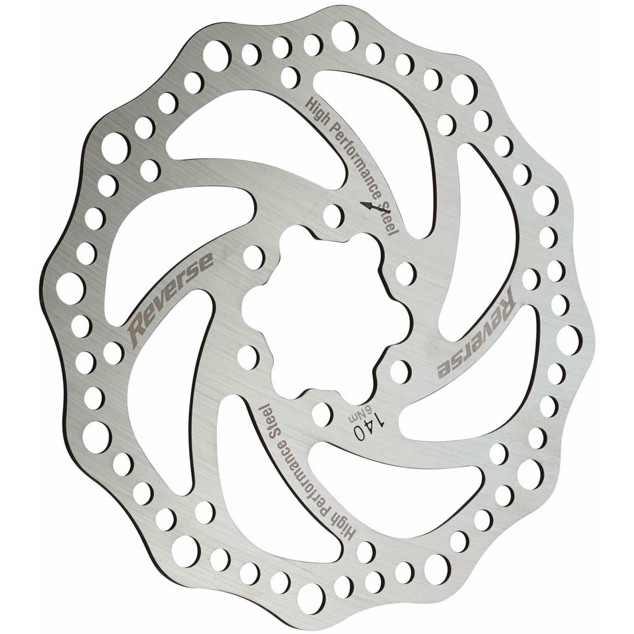 Reverse Components Steel Disc Brake Rotor Silver / 140mm