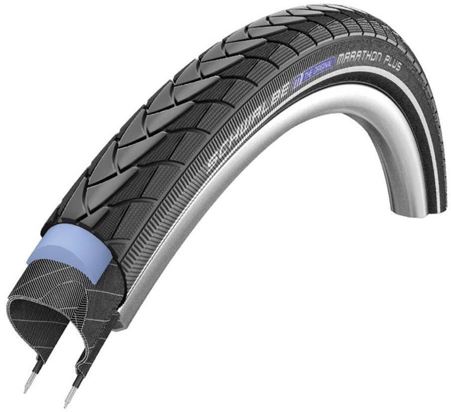Schwalbe Marathon Plus Tyre Black/Reflective / 700x25 / SmartGuard - Addix