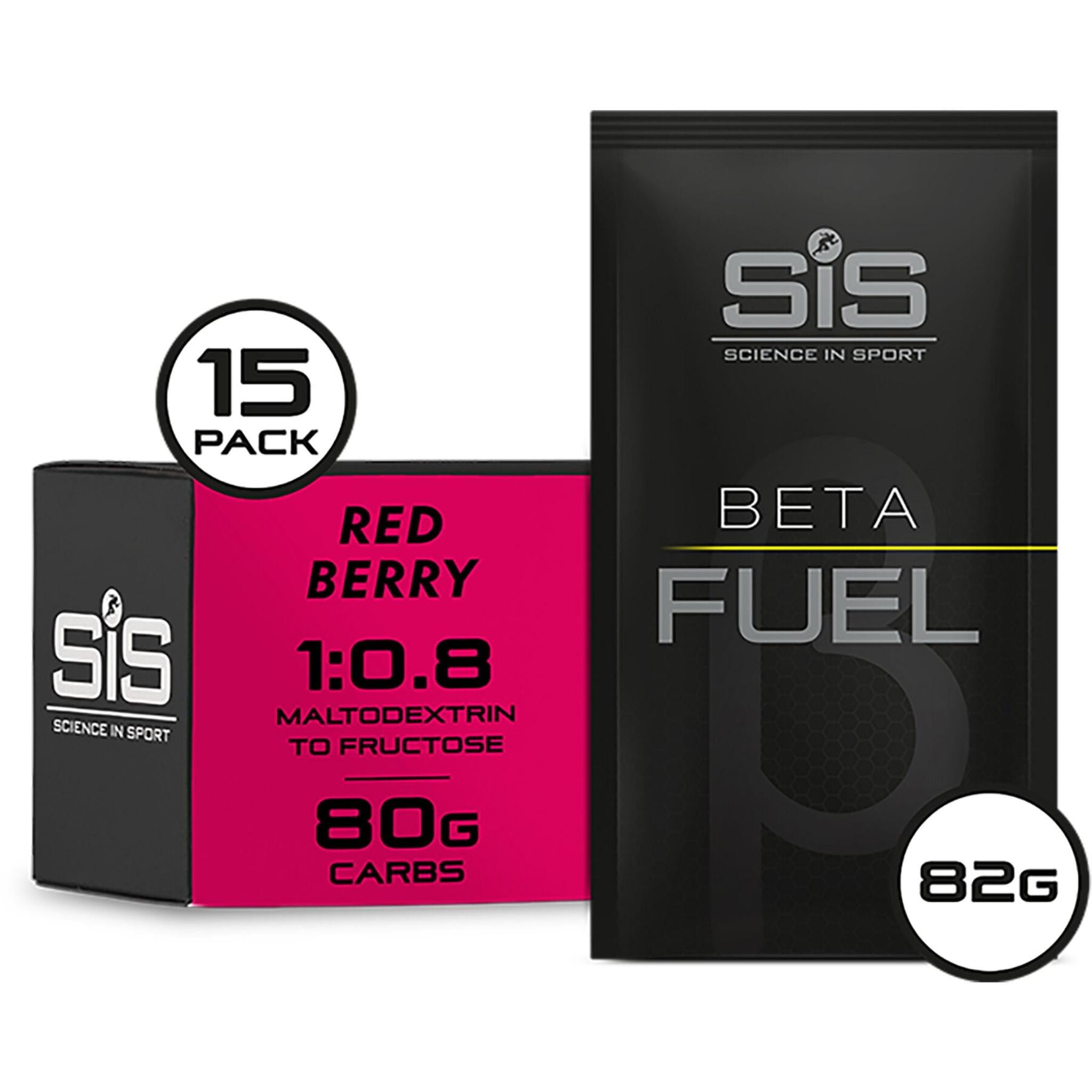 Science in Sport Beta Fuel Energy Drink Powder (15 Box) Red Berry / Box of 15