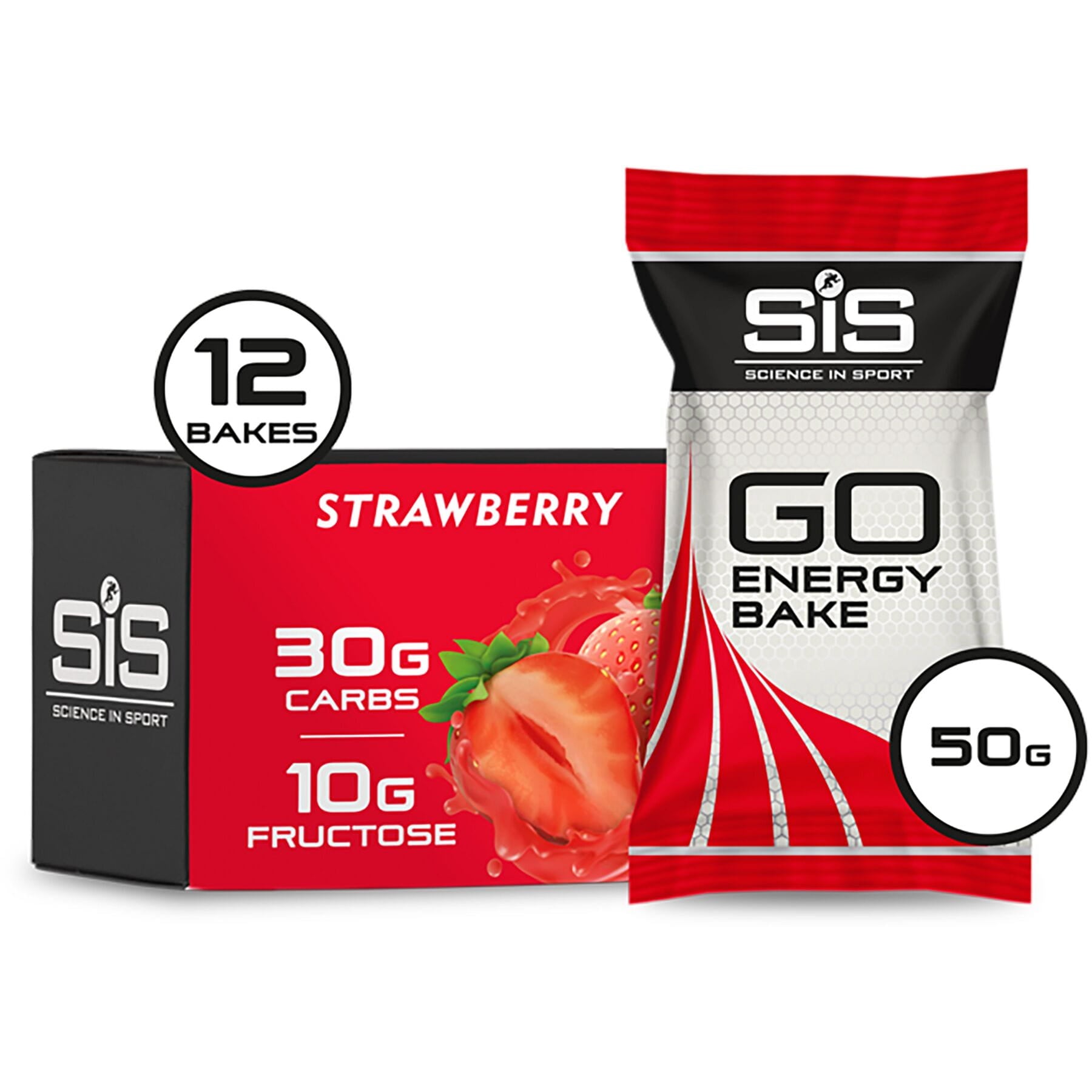 Science in Sport GO Energy Bake Bar (12 box) Strawberry / Box of 12