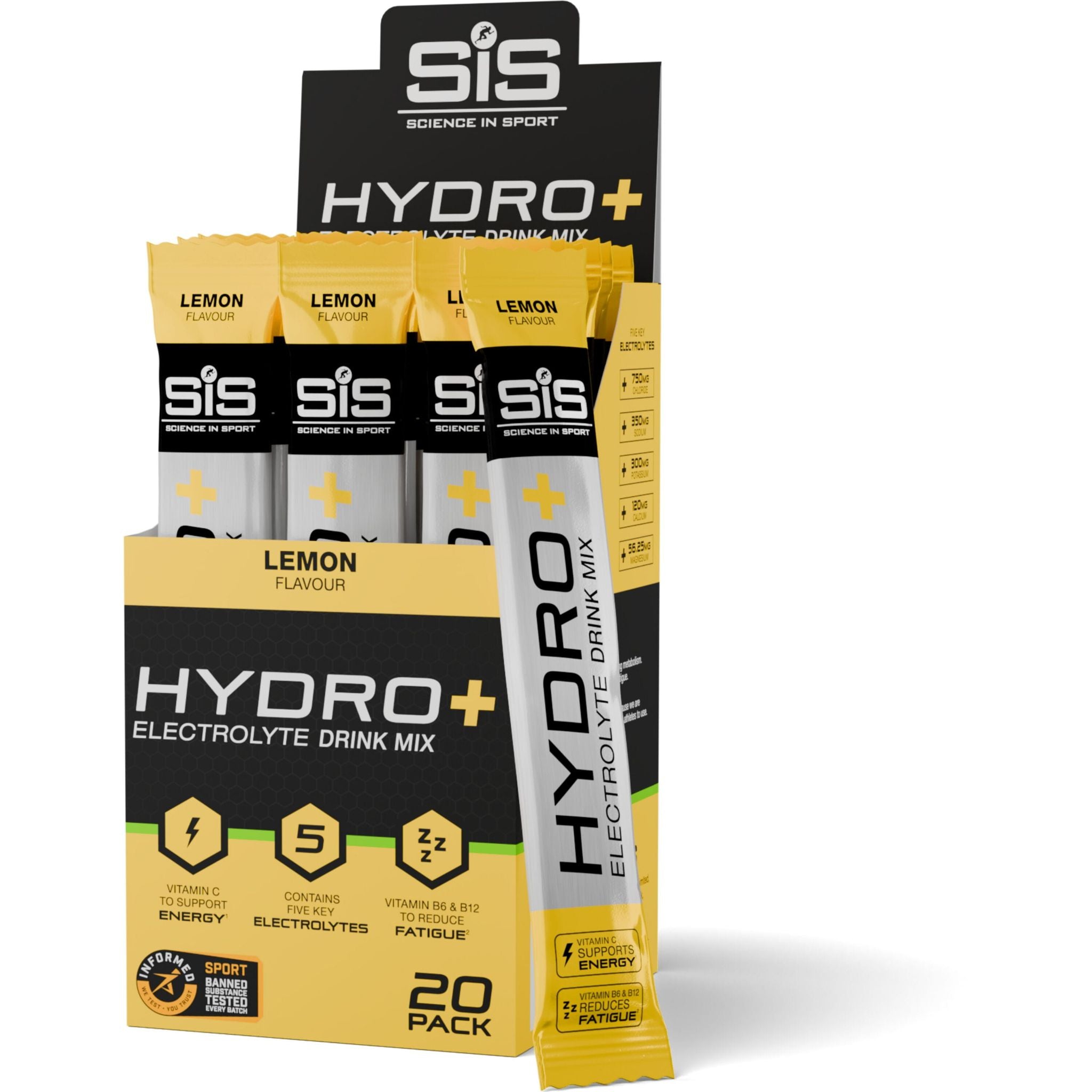 Science in Sport Hydro+ Stick Powder Lemon / Box of 20