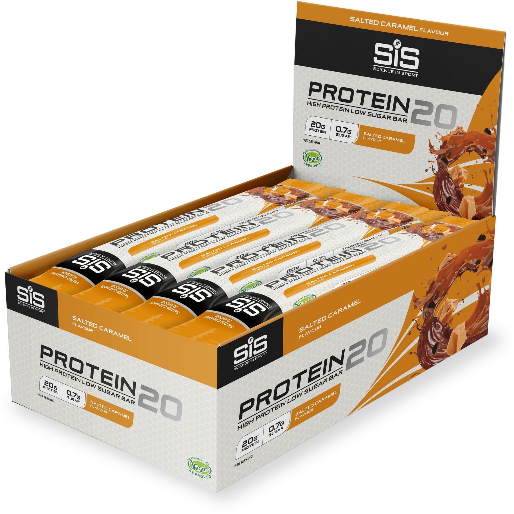 Science in Sport PROTEIN20 Bar (12 box) Salted Caramel / Box of 12