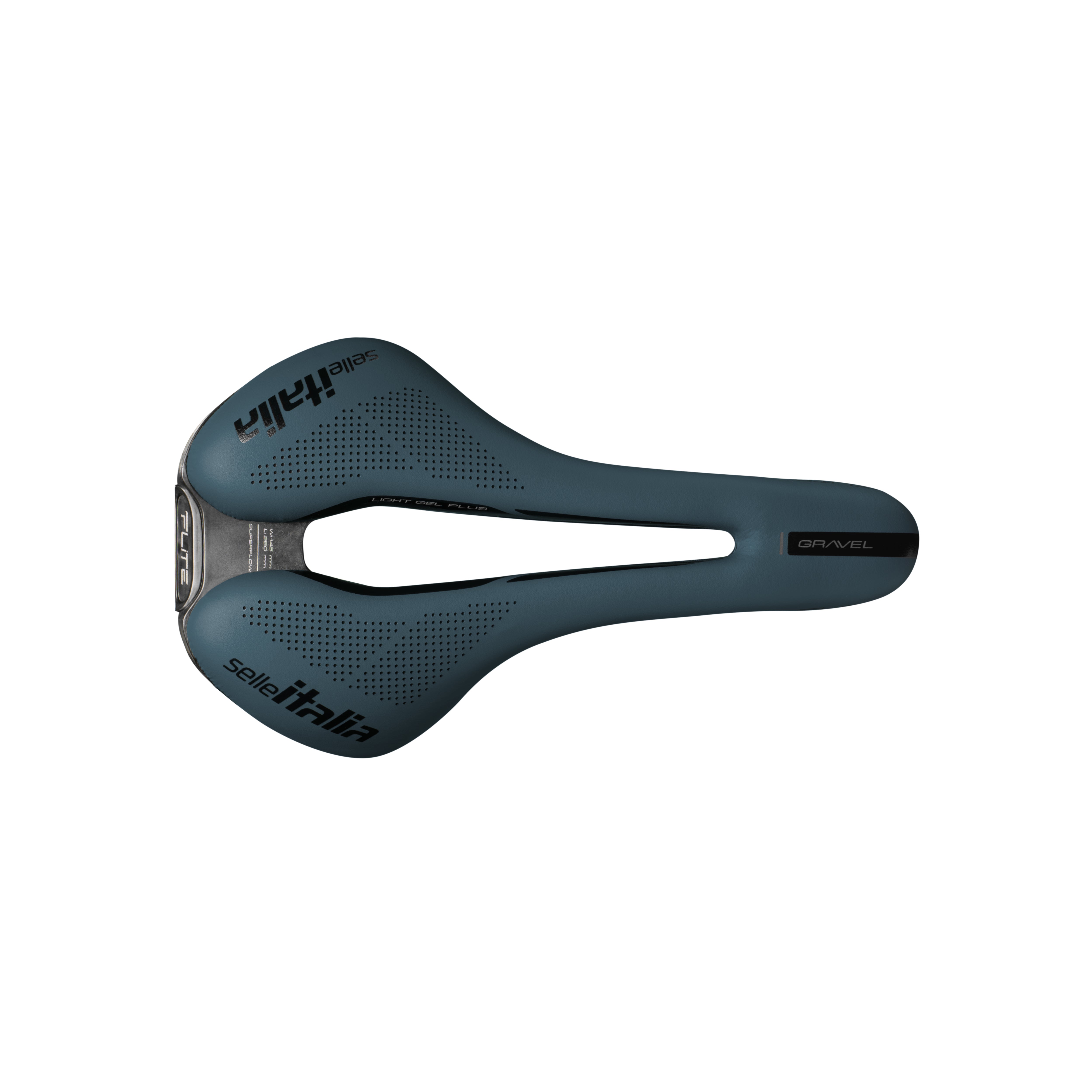 Selle Italia Flite Boost TI316 Superflow Gravel Saddle Blue Granite / L3