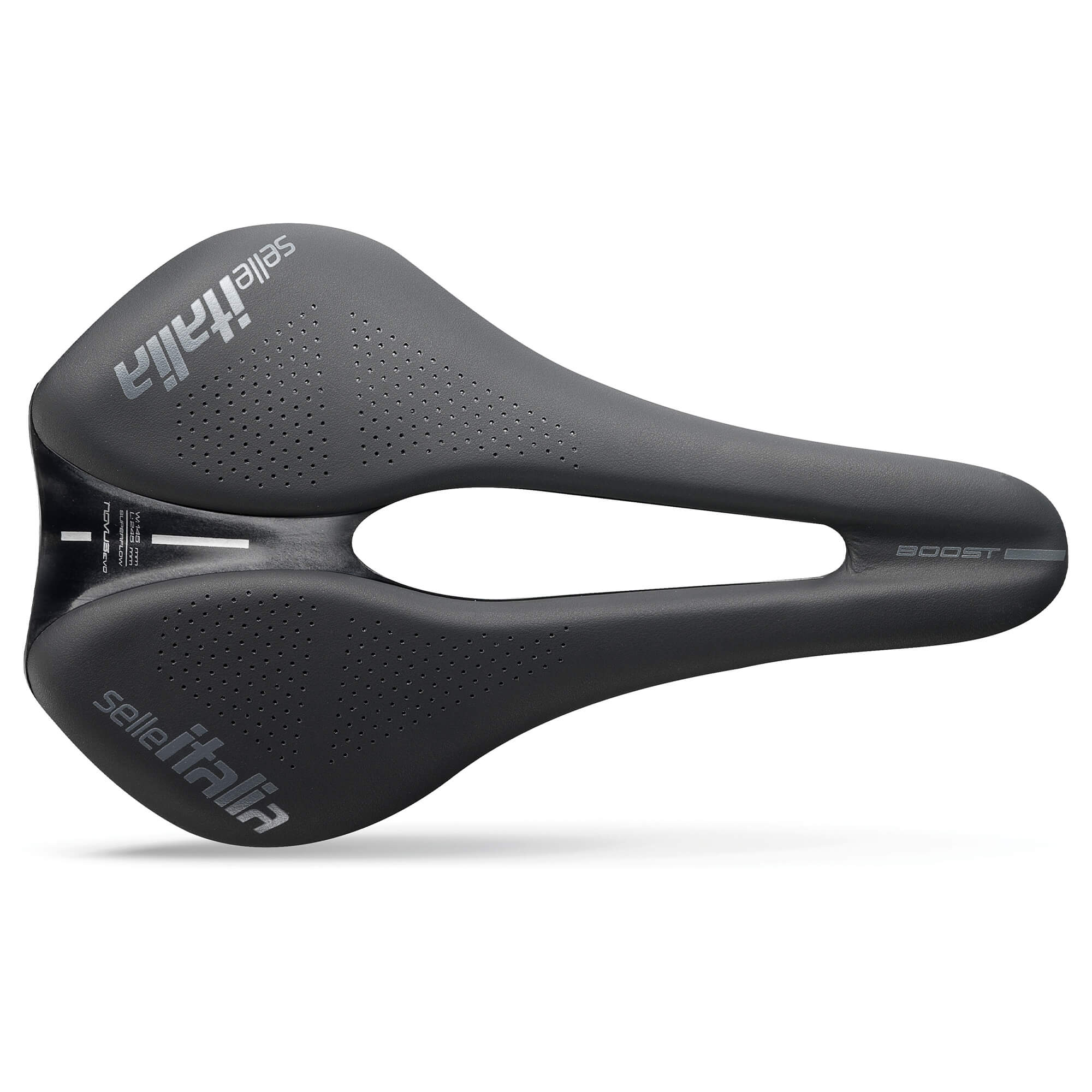 Selle Italia Max Novus Evo Boost TI316 Superflow Saddle Black/Black / L3