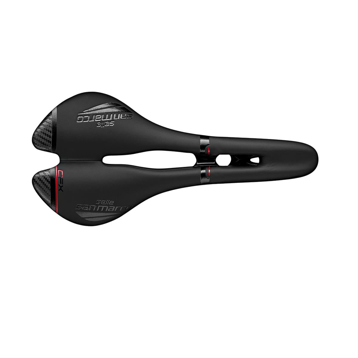 Selle San Marco Aspide Open-Fit Carbon FX Saddle Black/Black / NARROW (S2)