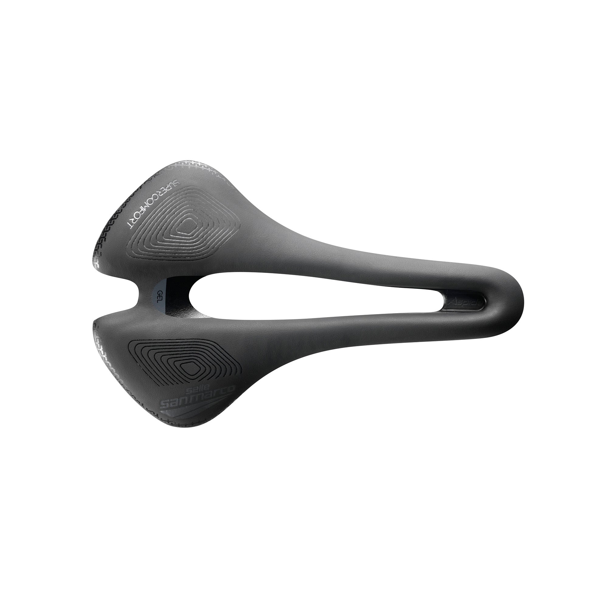 Selle San Marco Aspide Short Supercomfort Racing Saddle Black/Black / NARROW (S3)