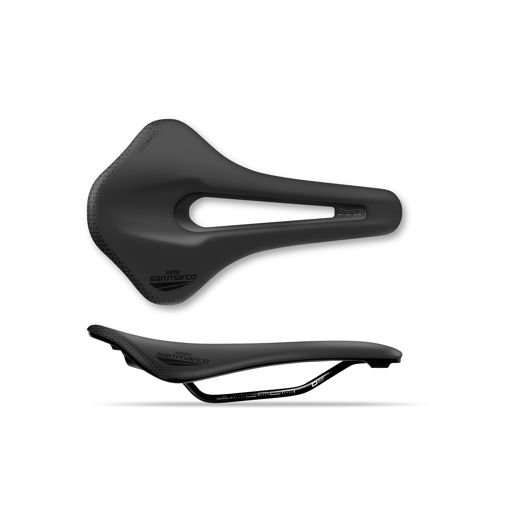 Selle San Marco Shortfit 2.0 Comfort Dynamic Saddle Black/Black / S3