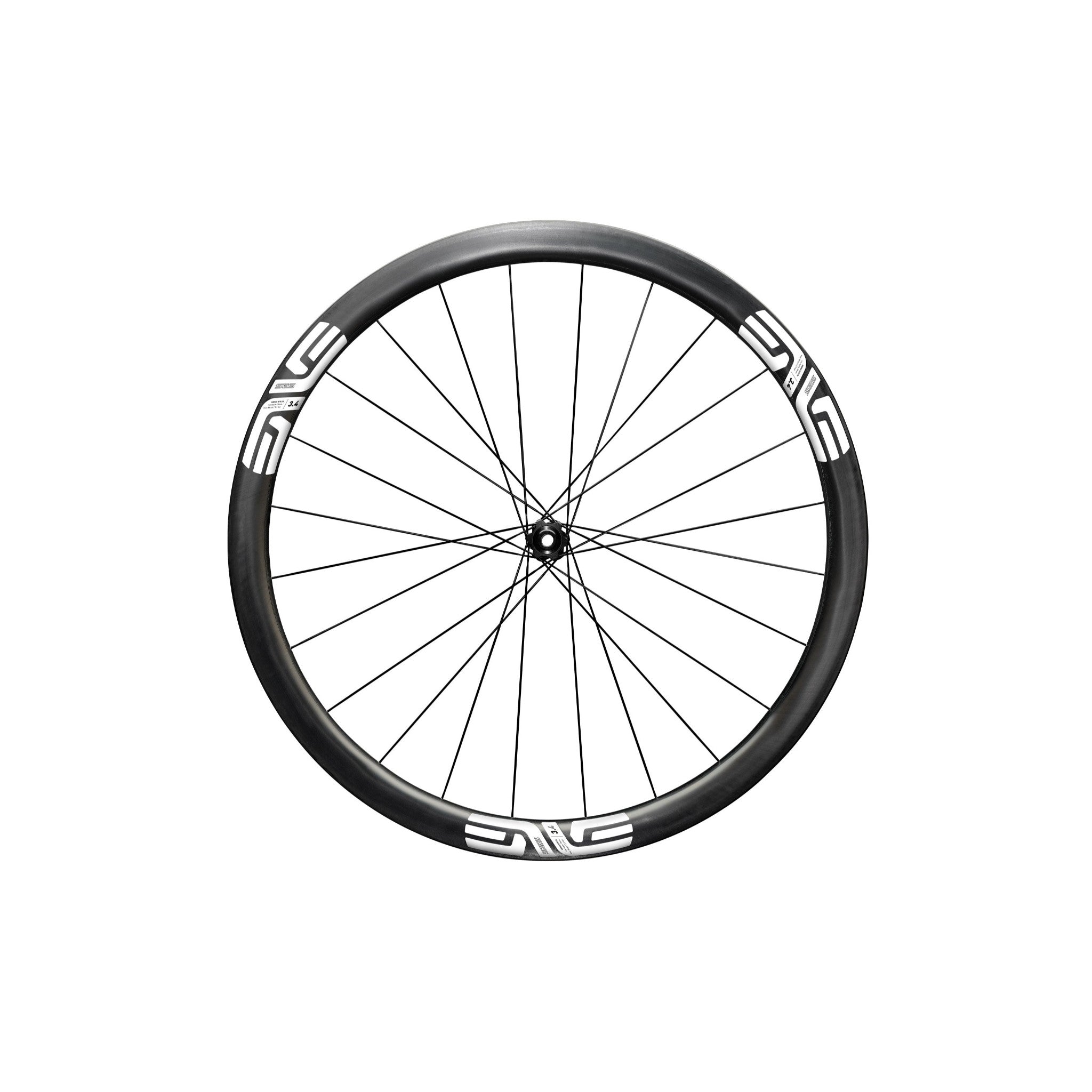 SES 3.4 Carbon Front Wheel White / 12x100