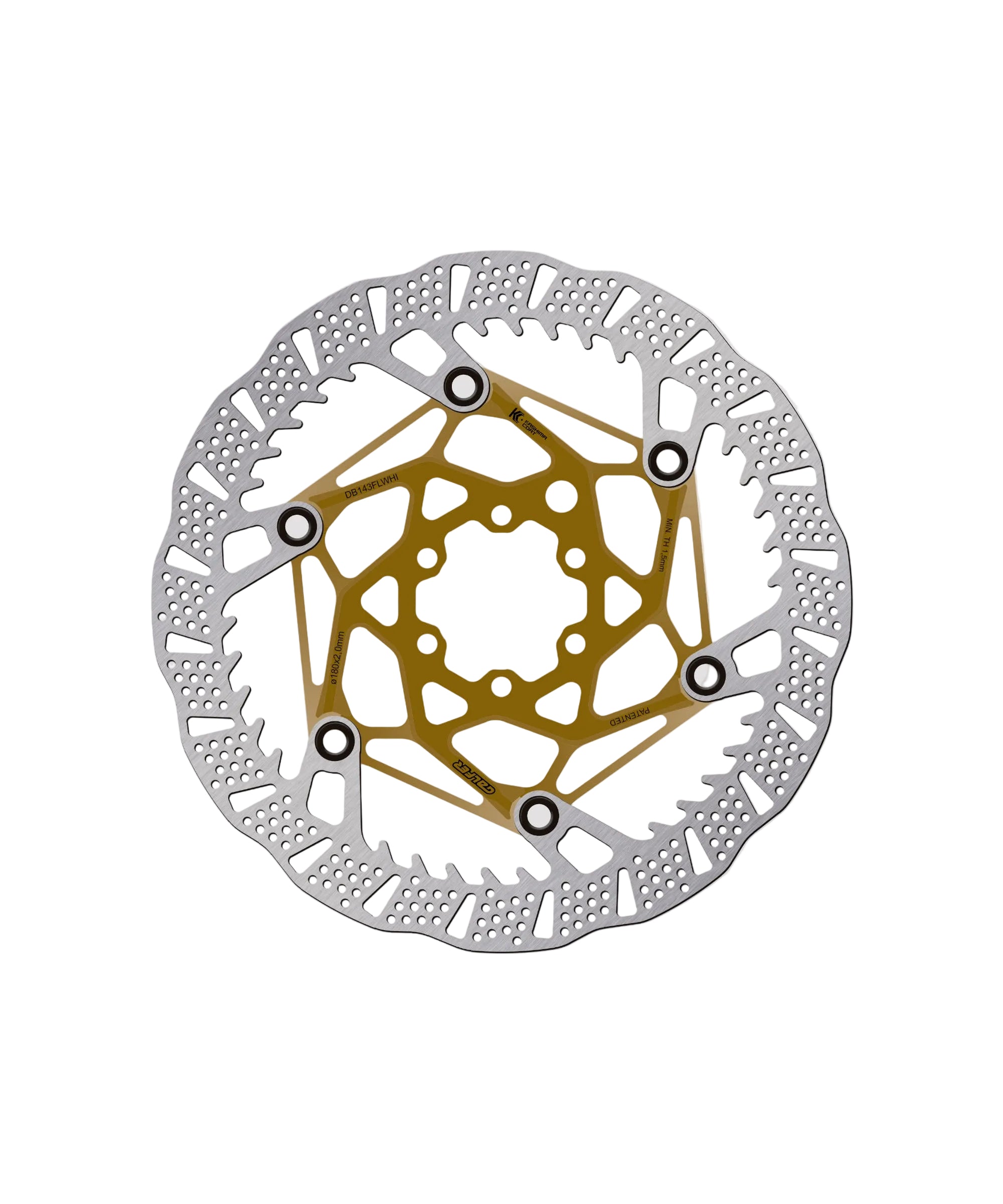 Shark Evo 6-Bolt Disc Brake Rotor Kashima / 180 x 2.00mm