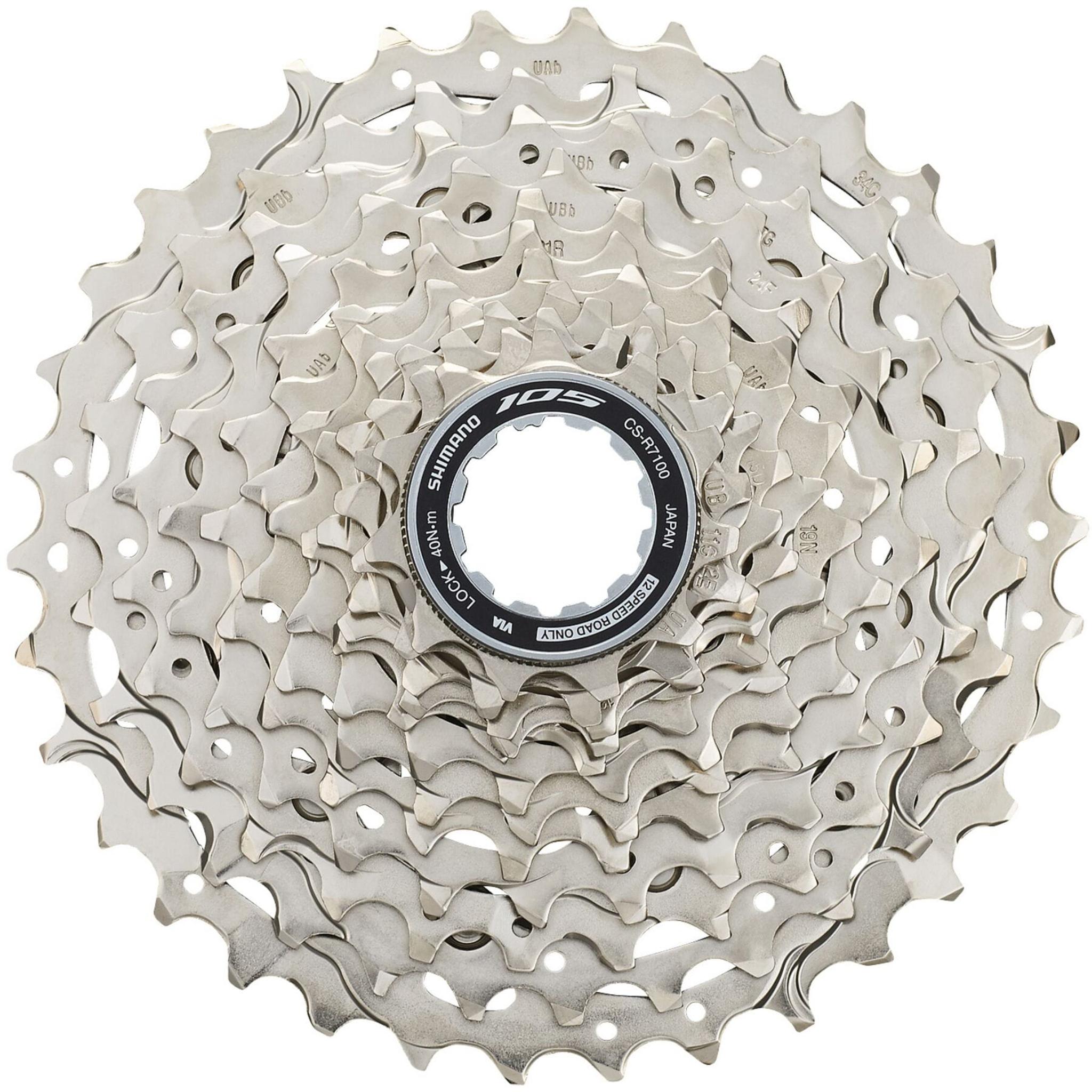 Shimano 105 CS-R7101 12-Speed Cassette Silver / 11-34T