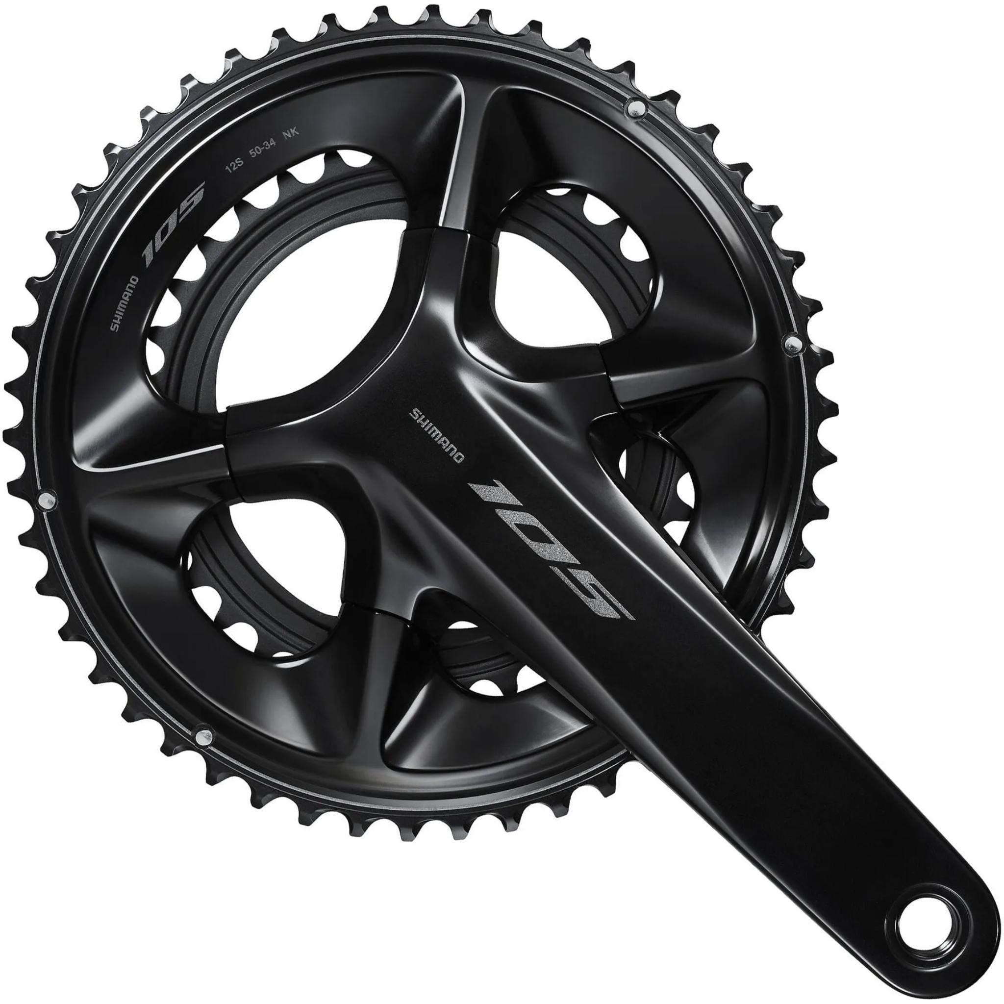 Shimano 105 FC-R7100 12-Speed Road Bike Chainset Black / 50/34T / 165mm