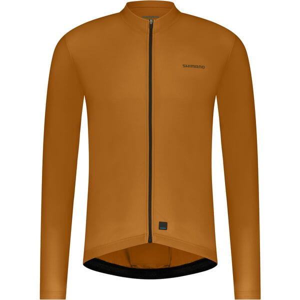 Shimano Clothing Men's Element LS Jersey Bronze / Small