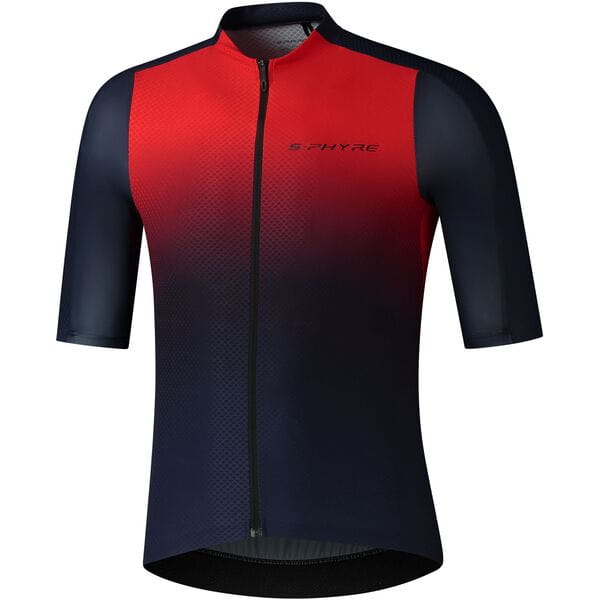 Shimano Clothing Men's S-PHYRE FLASH Jersey Red / Navy / Medium
