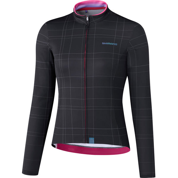 Shimano Clothing Women's Kaede Thermal Jersey Black / Small