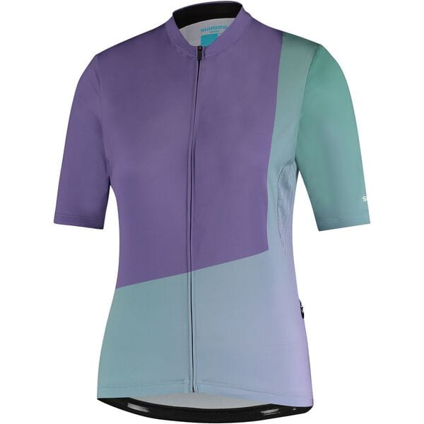Shimano Clothing Women's Sumire Jersey Purple / Green / Small