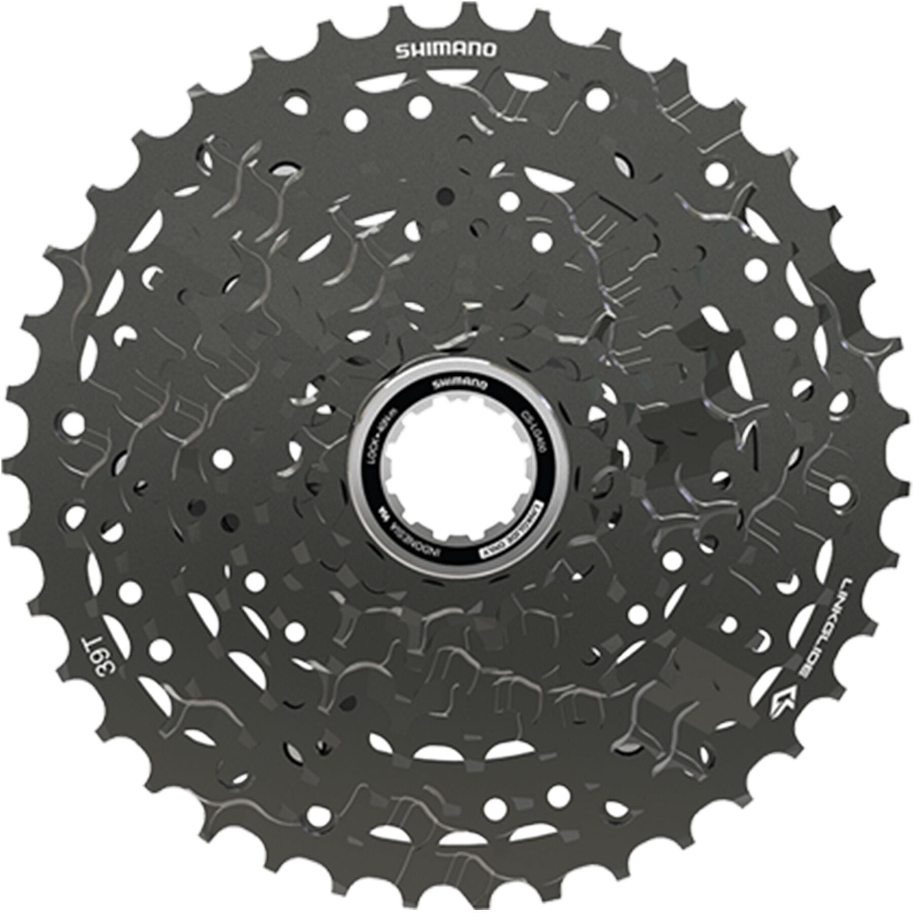 Shimano CUES CS-LG400-10 Link Glide 10-Speed Cassette Black / 11 - 39 teeth