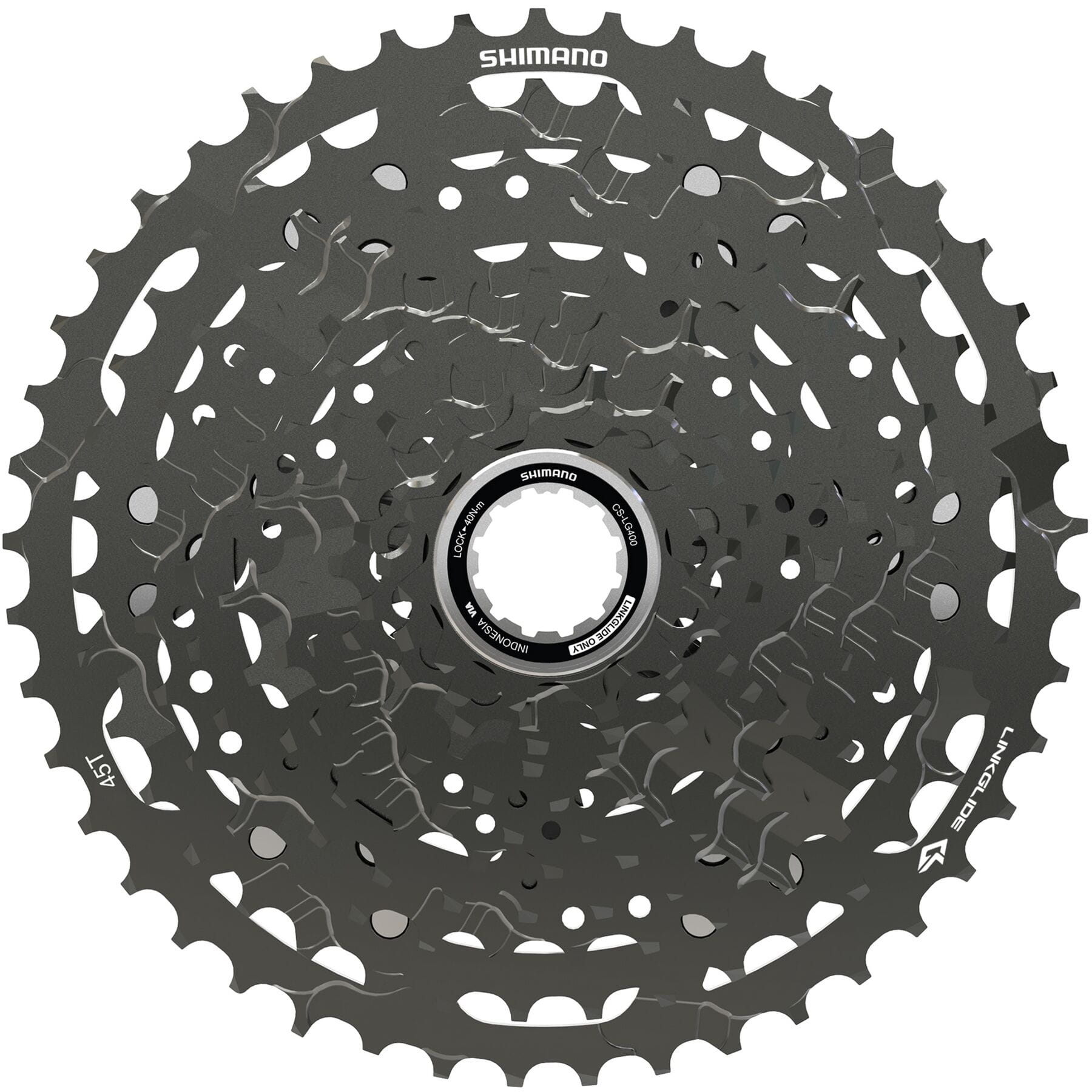 Shimano CUES CS-LG400-11 Link Glide 11-Speed Cassette Black / 11 - 45 teeth