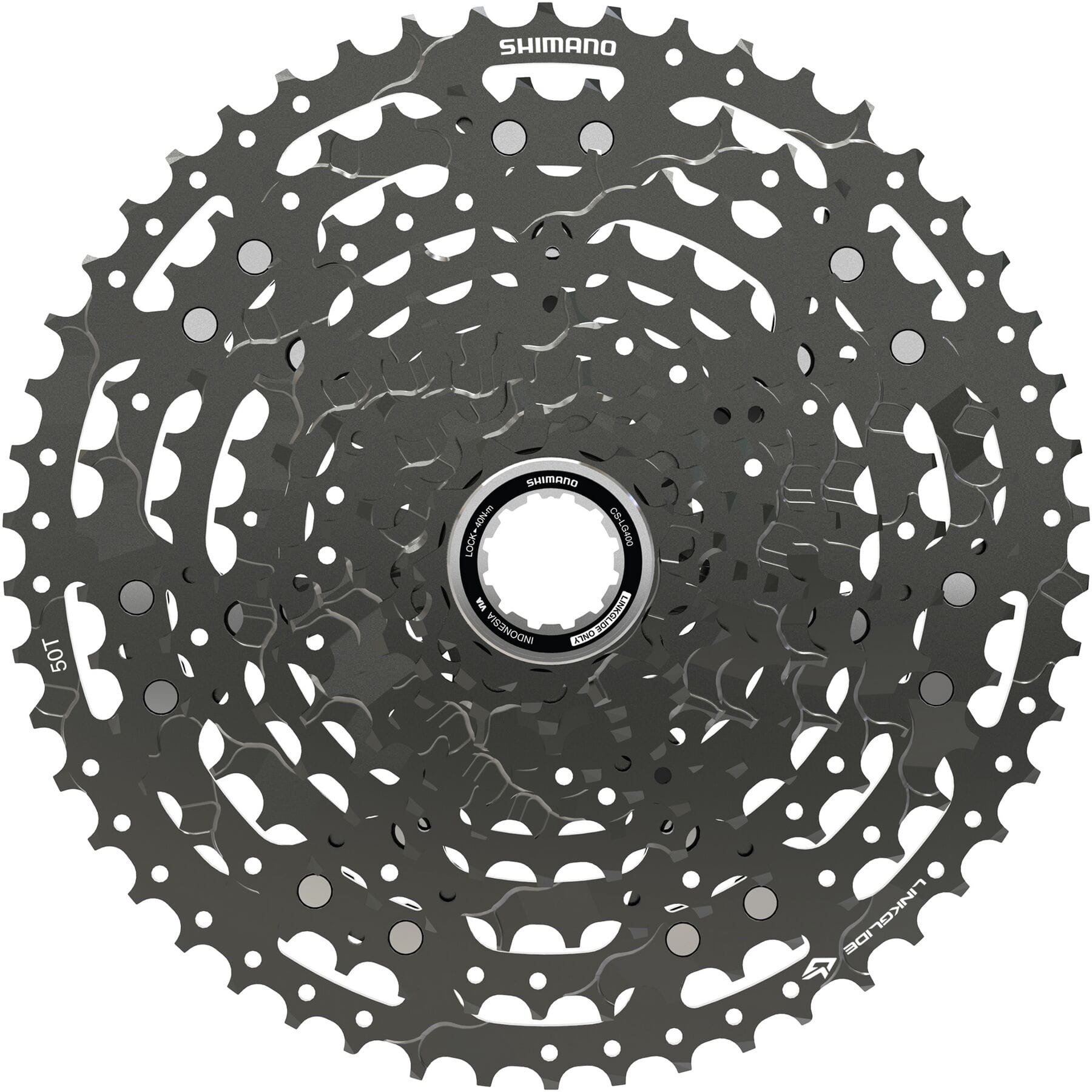 Shimano CUES CS-LG400-11 Link Glide 11-Speed Cassette Black / 11 - 50 teeth