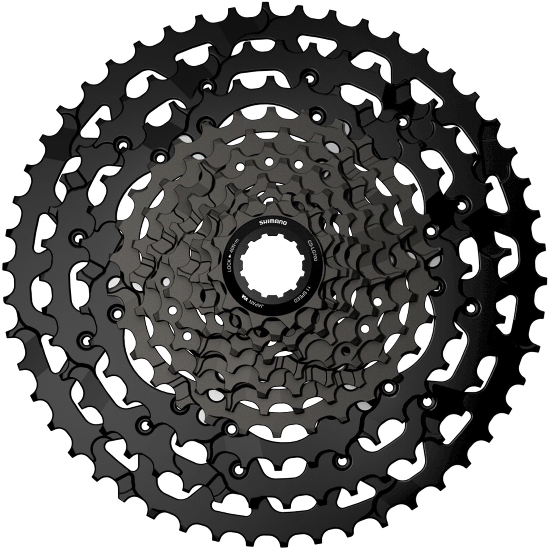 Shimano CUES CS-LG700-11 Link Glide 11-Speed Cassette Black / 11 - 50 teeth