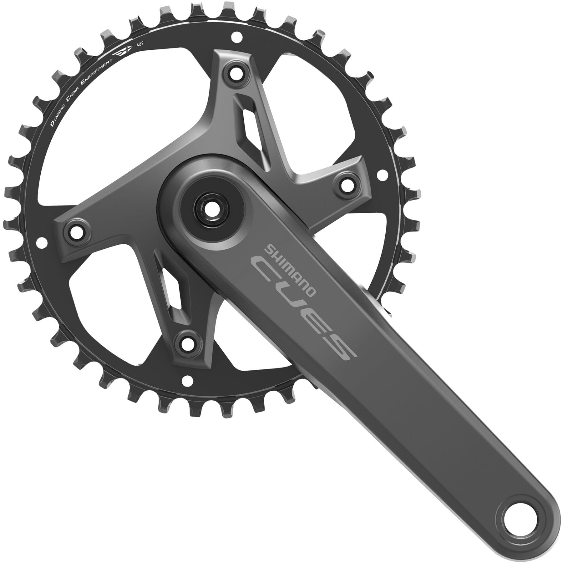Shimano CUES FC-U6000 Single Chainset 9/10/11-Speed Black / 40 teeth / 170 mm