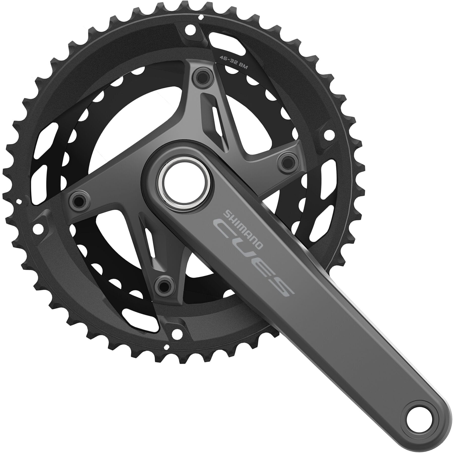 Shimano CUES FC-U6010 HollowTech II Double Chainset 11-Speed Black / 46 / 32 teeth / 170 mm