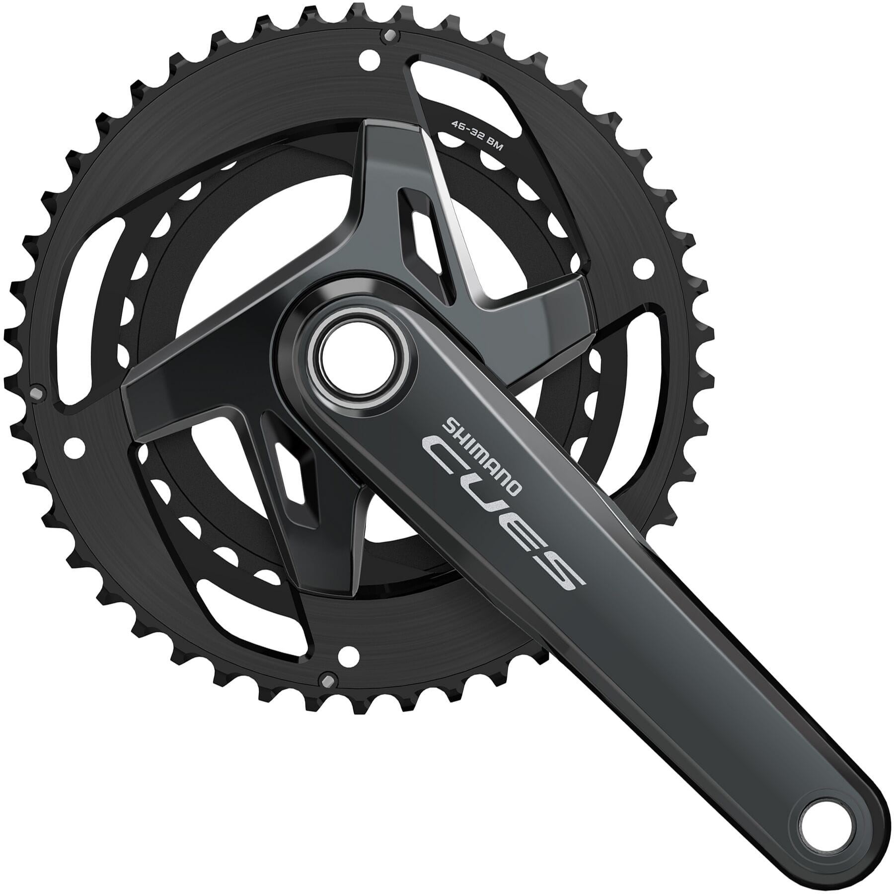 Shimano CUES FC-U8000 HollowTech II Double Chainset 11-Speed Black / 46 / 32 teeth / 170 mm