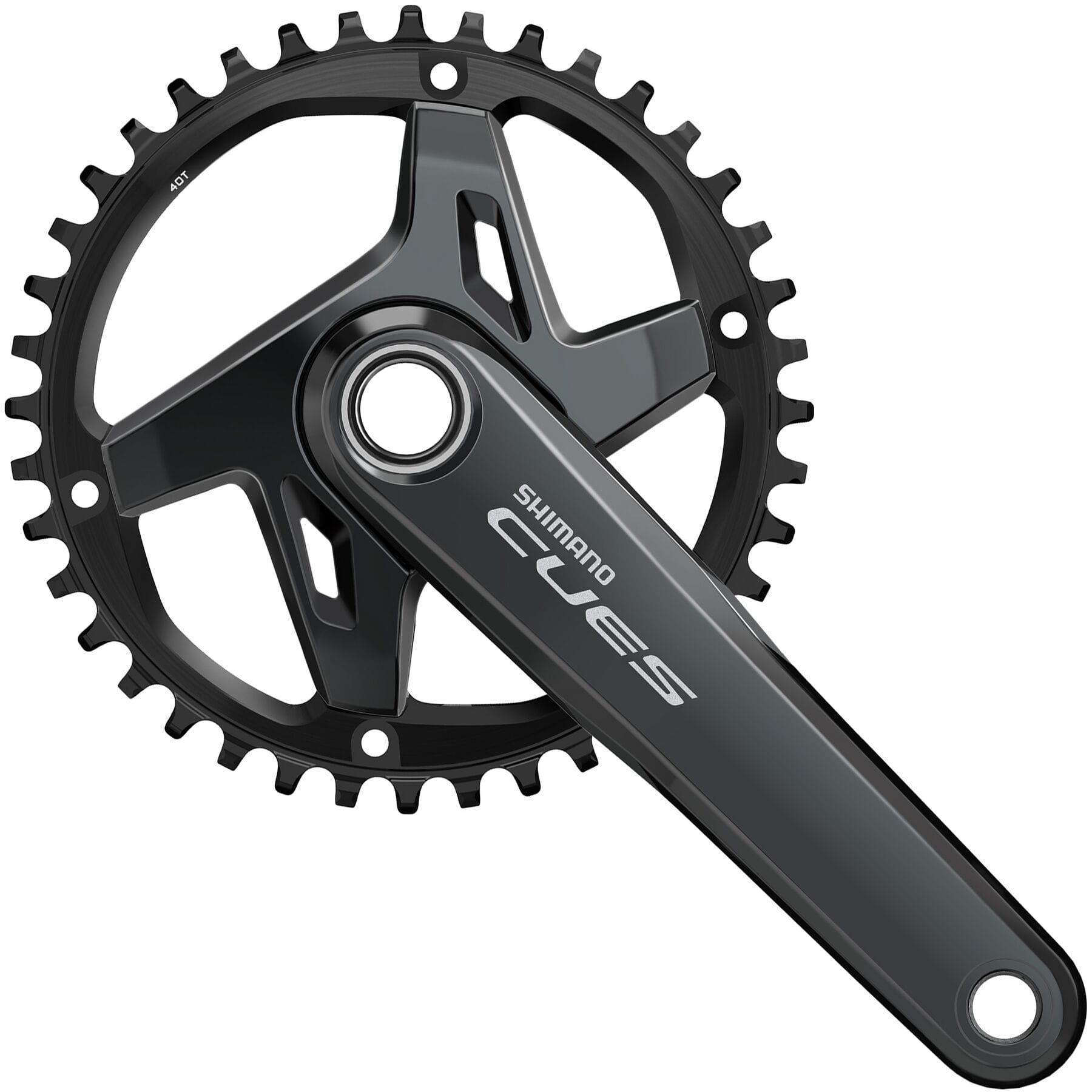 Shimano CUES FC-U8000 HollowTech II Single Chainset 9/10/11-Speed Black / 40 teeth / 170 mm