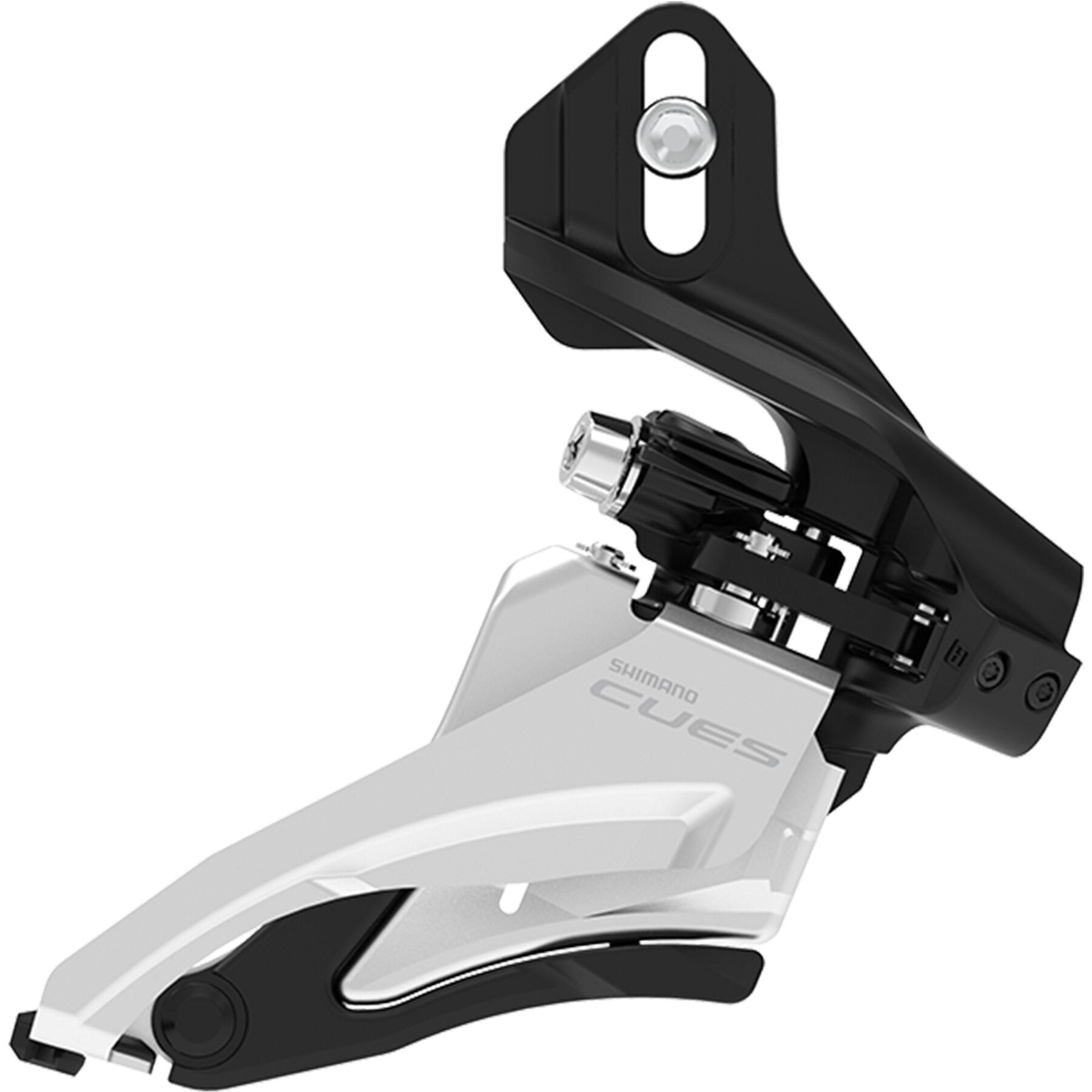 Shimano CUES FD-U4000 9/10-Speed Double Front Derailleur Silver / Black / Double / Direct Mount