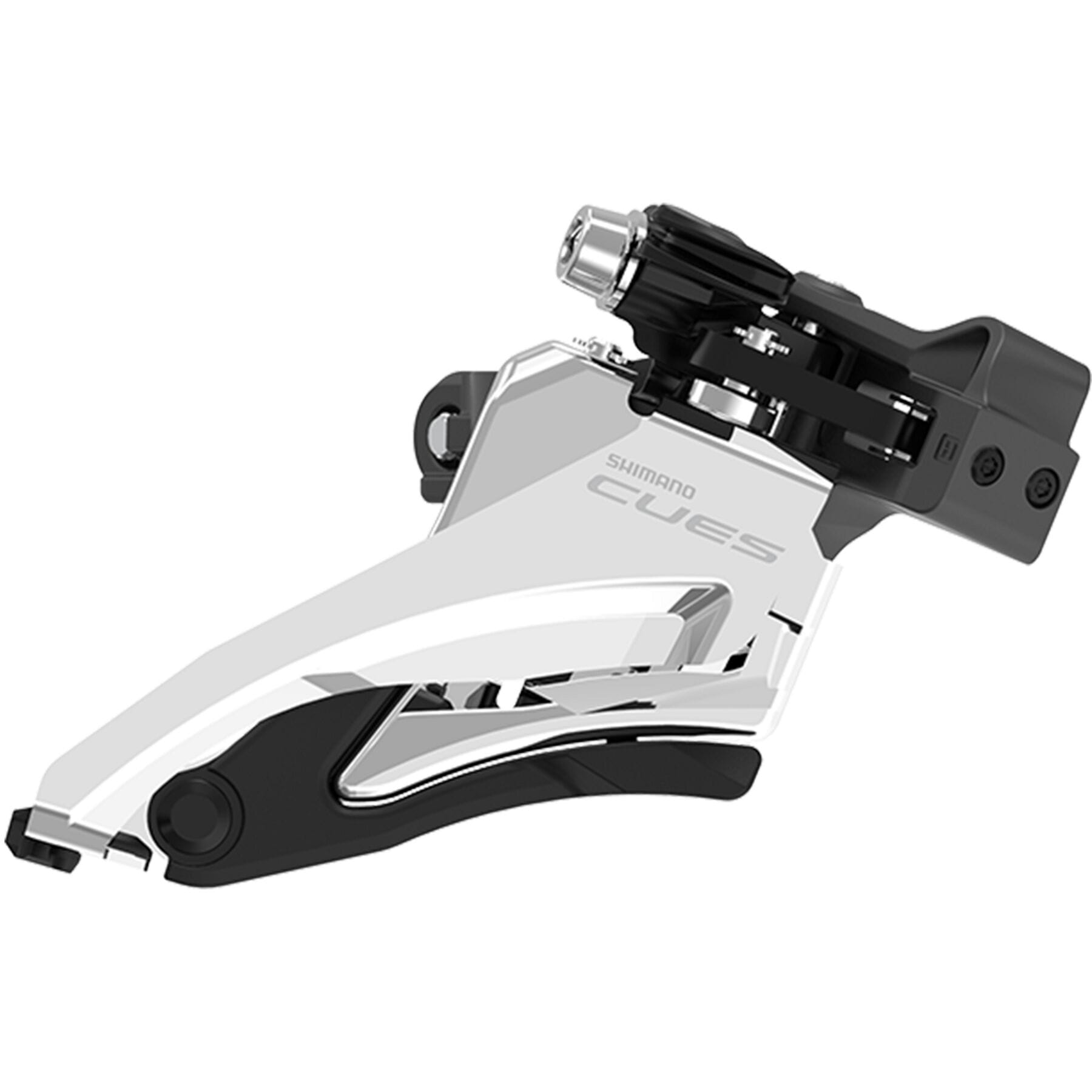 Shimano CUES FD-U6000 10/11-Speed Double Front Derailleur Silver / Black / Double / Mid Clamp Band Mount