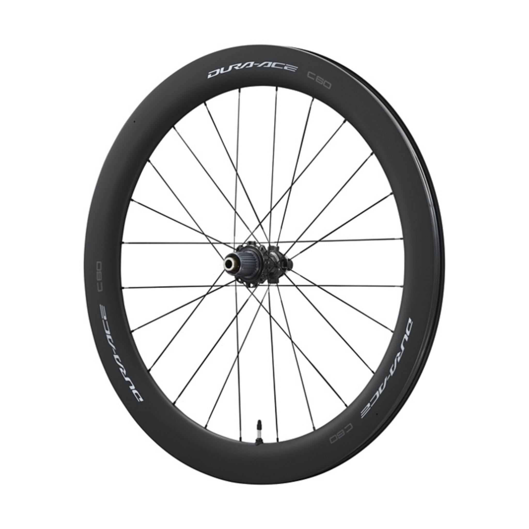 Shimano Dura-Ace WH-R9270-C60-TL Disc Carbon Clincher 60mm Deep Wheels Black / Front 700C - Tubeless ready / 12x100mm